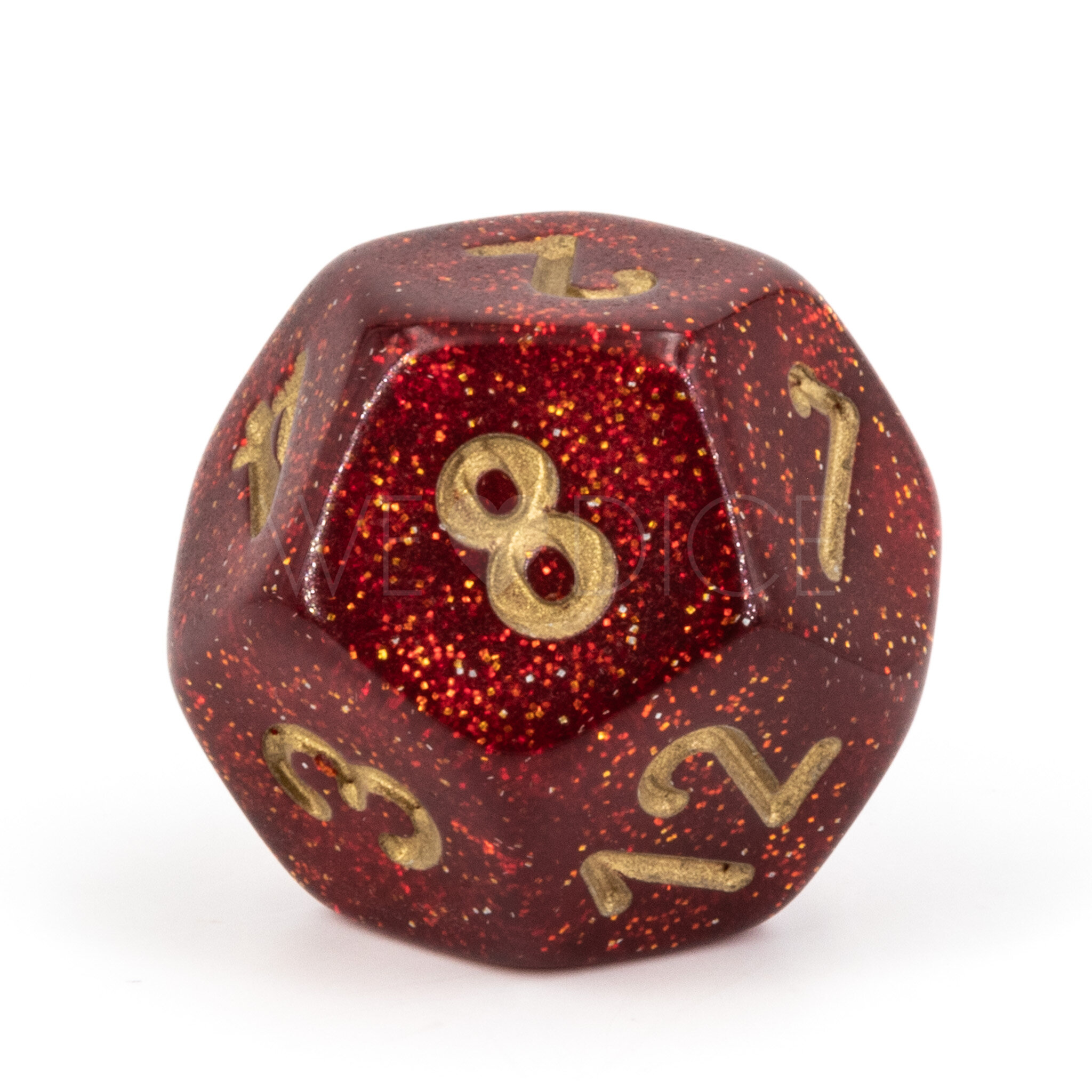 W12 Glitter Ruby / Gold Mega-hedral™ 