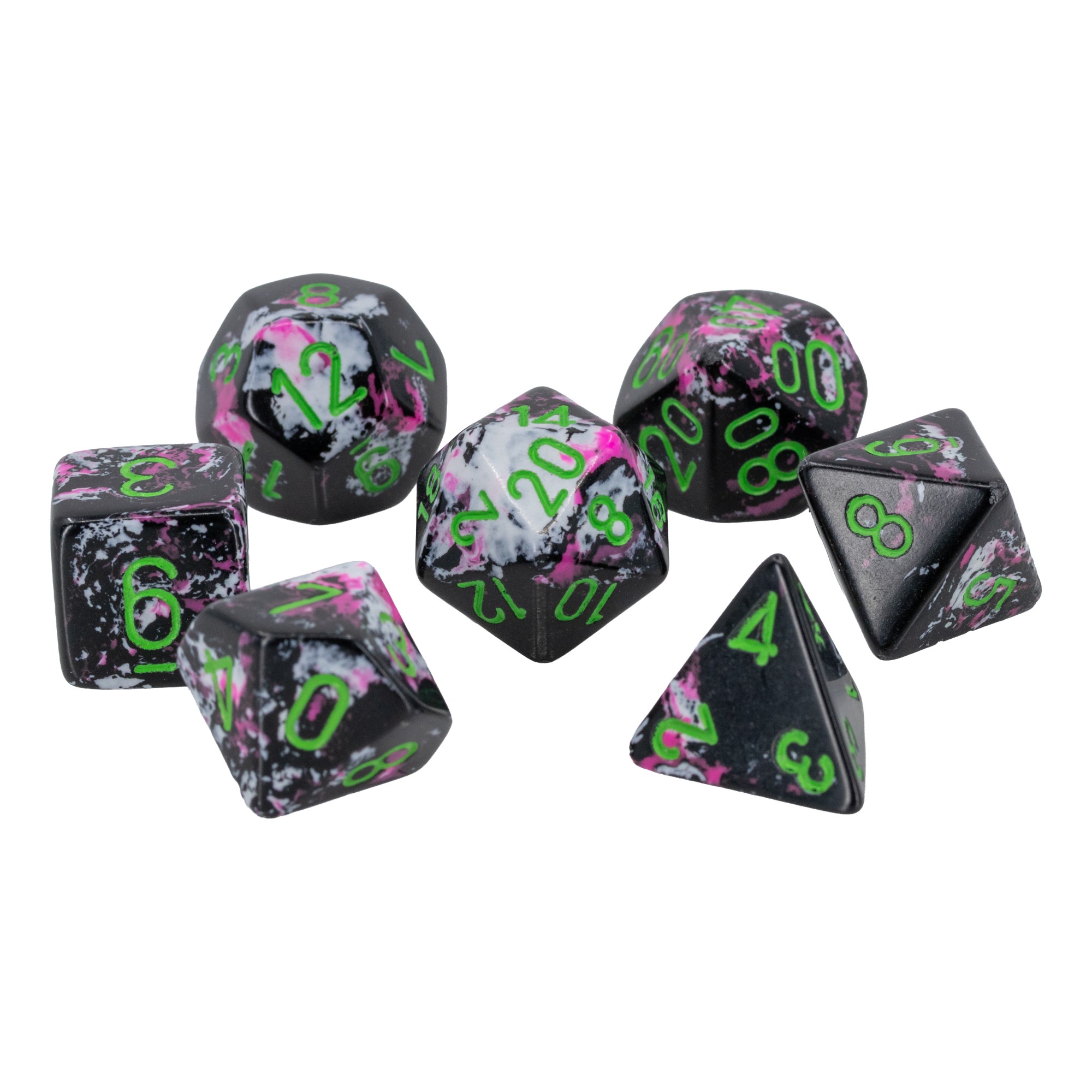 Brush™ Polyhedral Paintball™ / green 7-Würfel Set