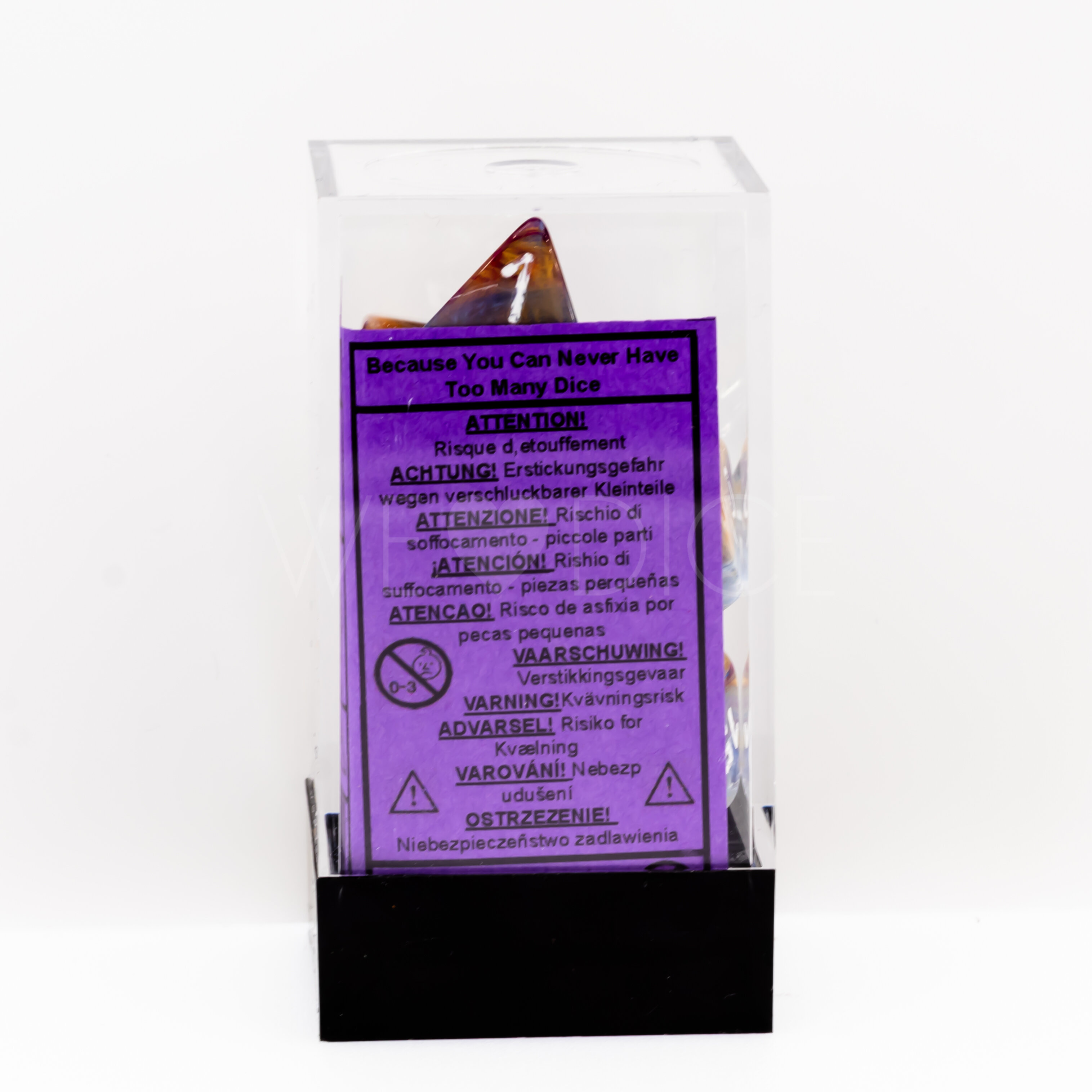 Festive® Polyhedral Circus / Schwarz 7-Würfel Set