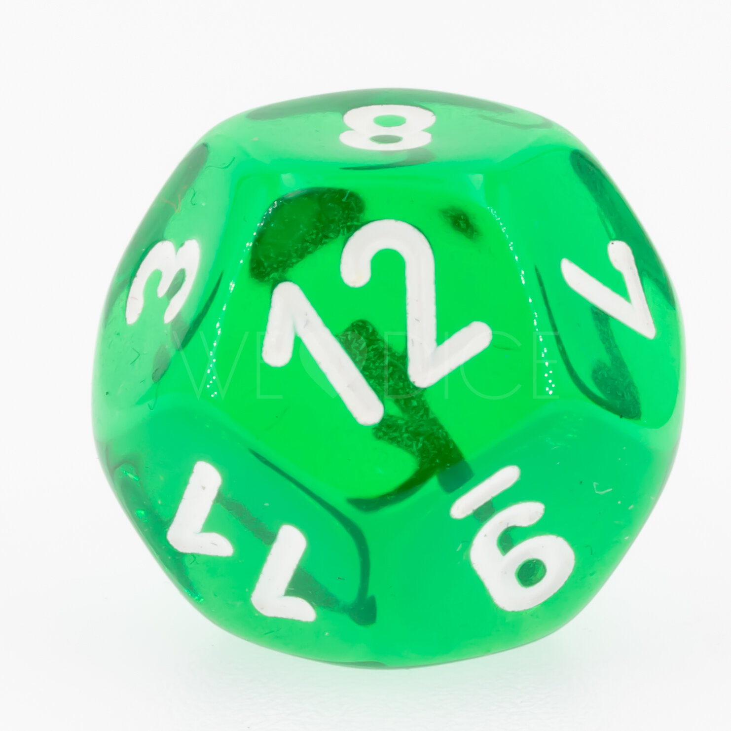 Transparent Grün / weiß  W12