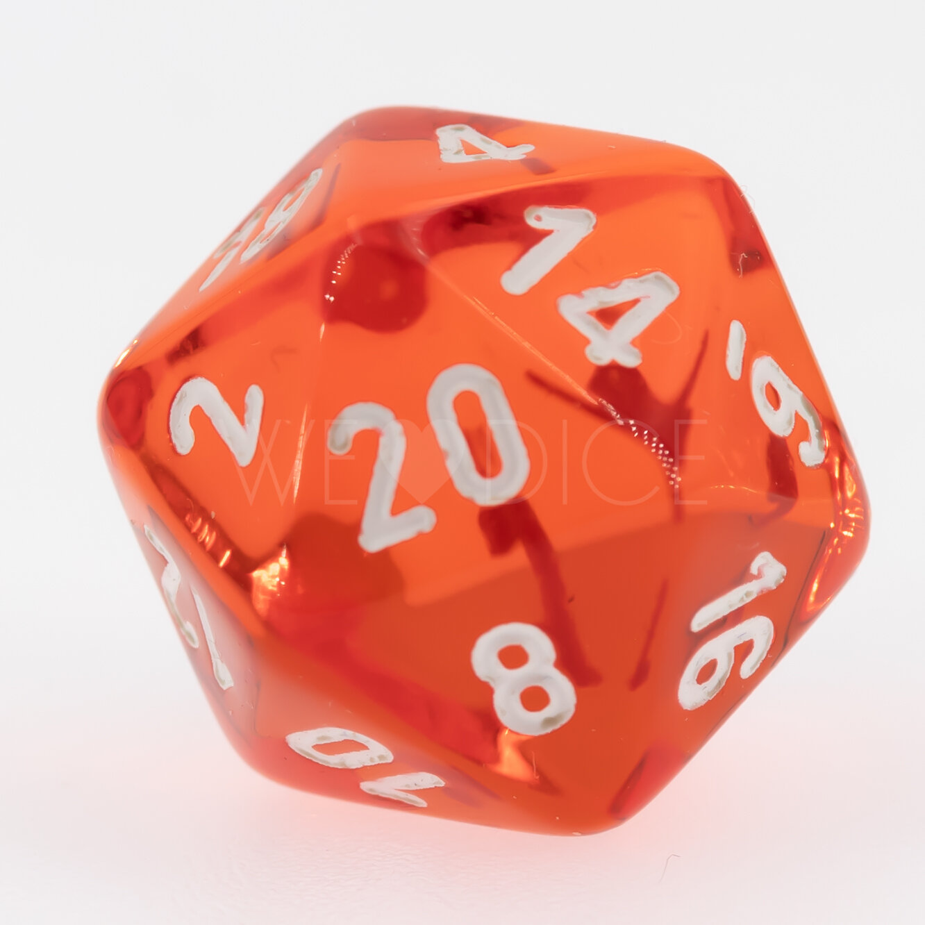 Transparent Orange / weiß  W20