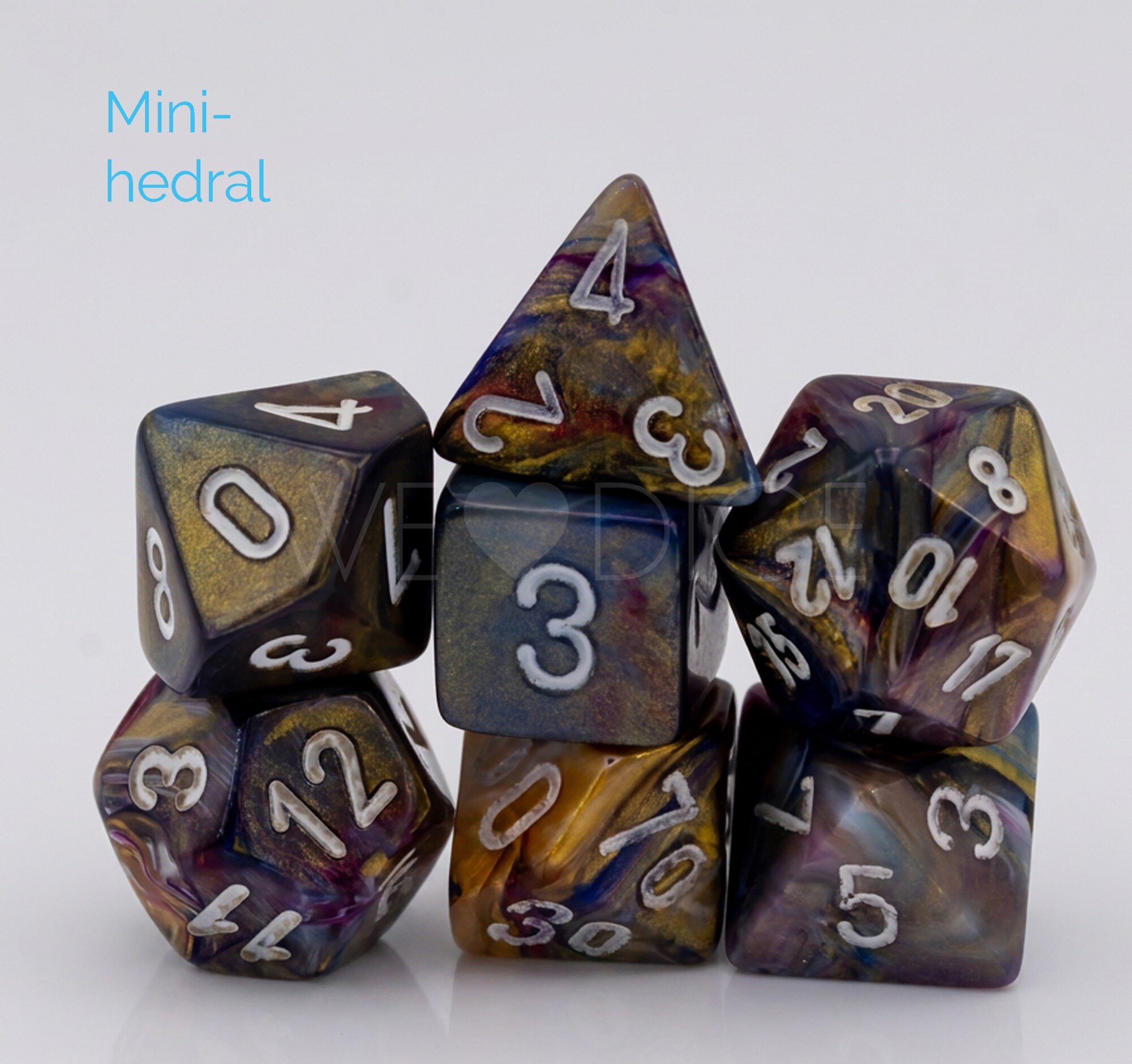 Festive® Mini-hedral Polyhedral Carousel / white  7-DieSet
