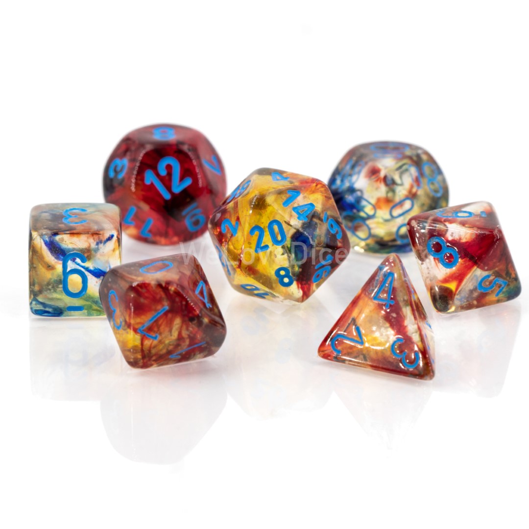 Nebula® Polyhedral Primary / blau 7-Würfel Set