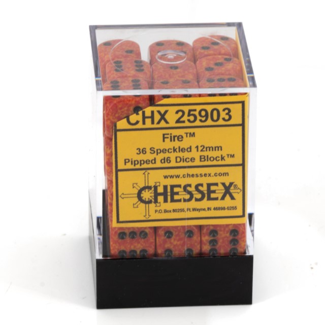 Speckled® Fire 12mm W6 Würfel Set (36 Würfel)