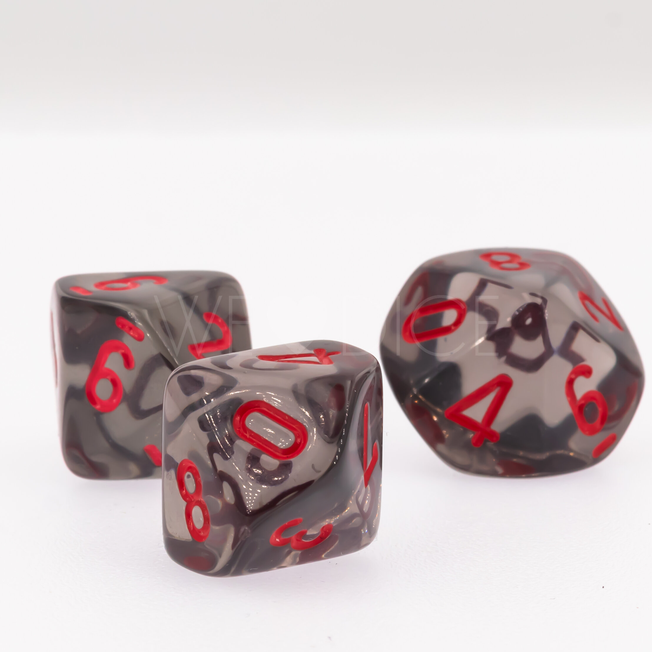 Transparent Rauch / rot  W10