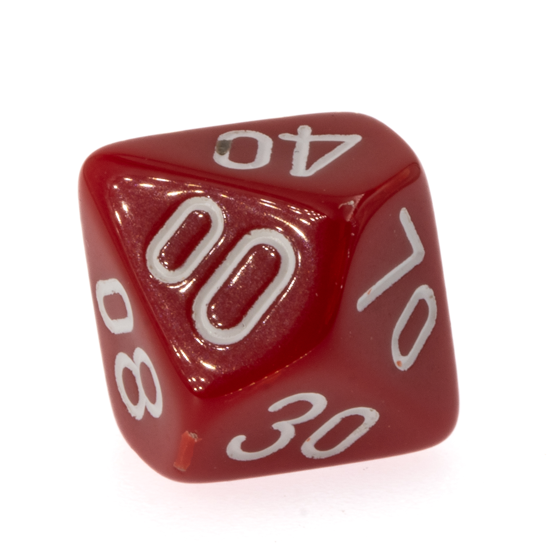 W% Würfel in rot / weiß Satt
