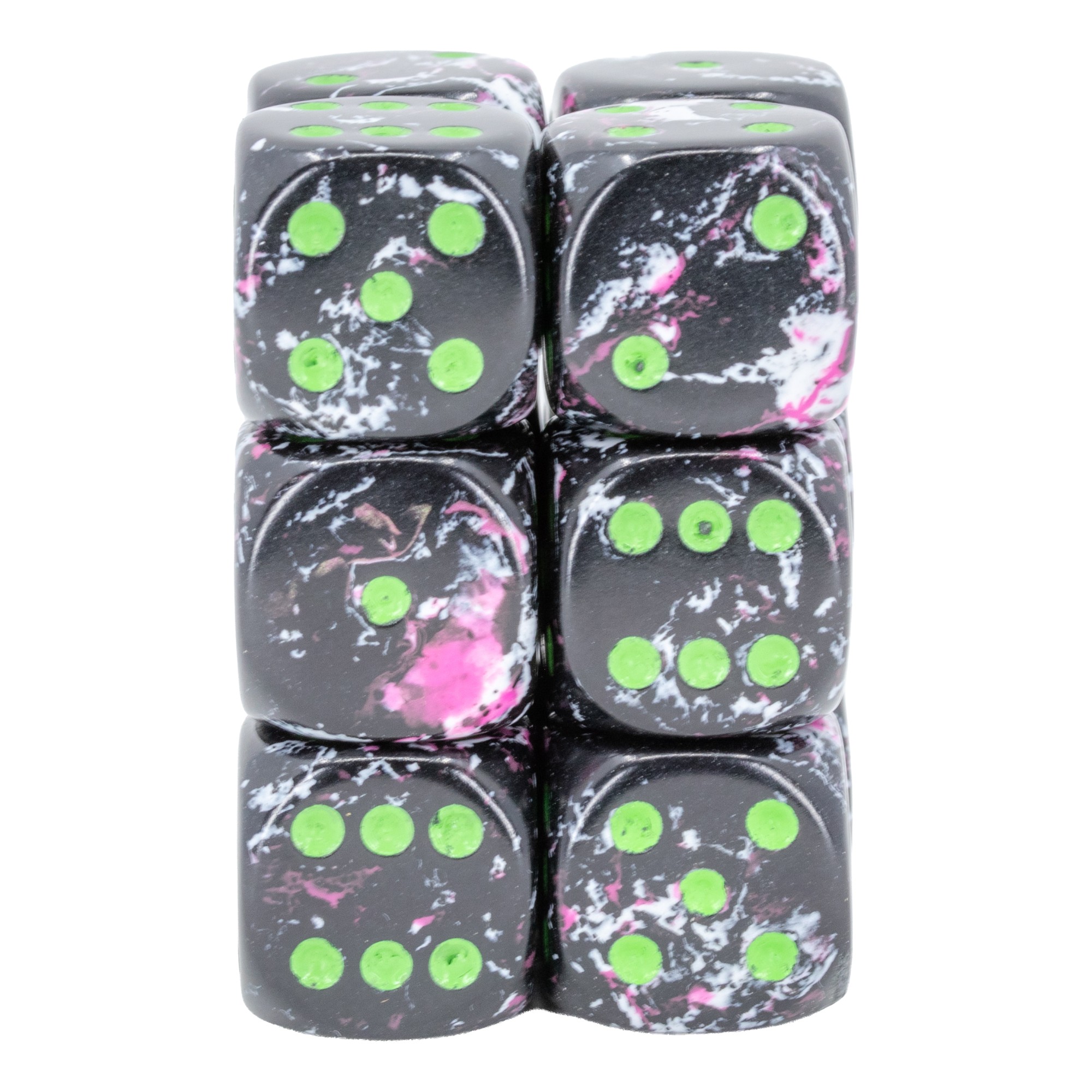 Brush™ Paintball™ / green 16mm W6 Würfel Set (12 Würfel)