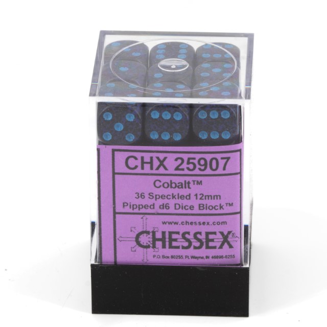 Speckled® Cobalt 12mm W6 Würfel Set (36 Würfel)