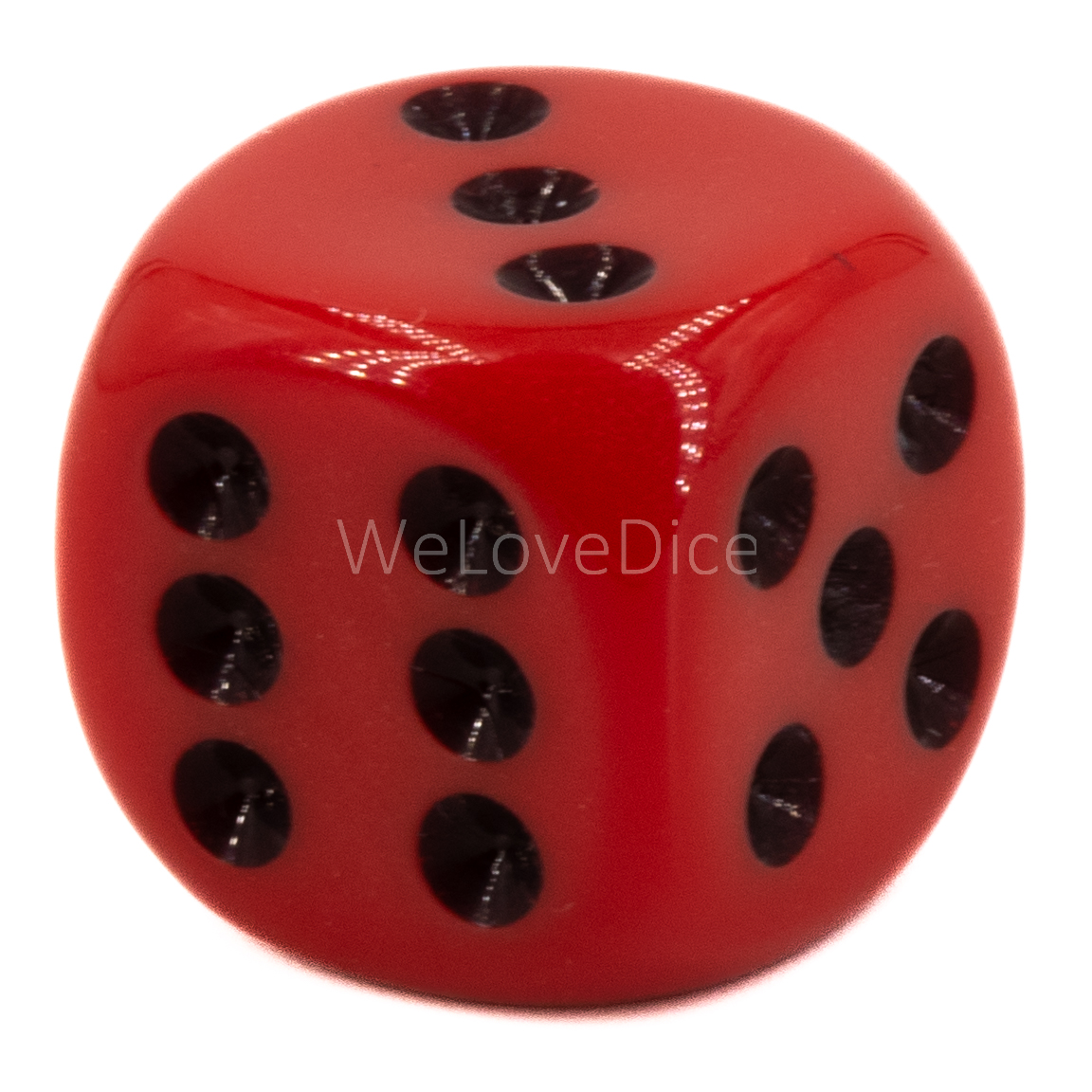 18mm W6 Würfel in rot / schwarz