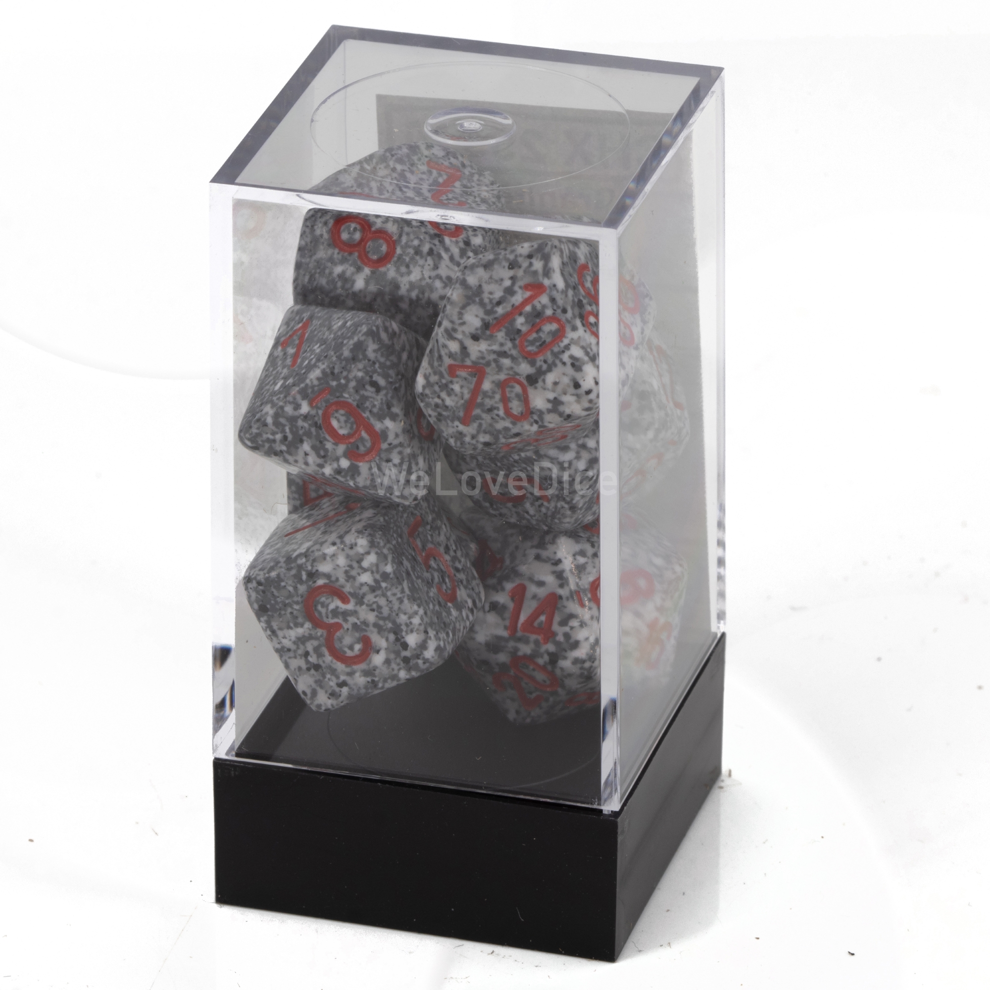 Speckled® Polyhedral Granite 7-Würfel Set