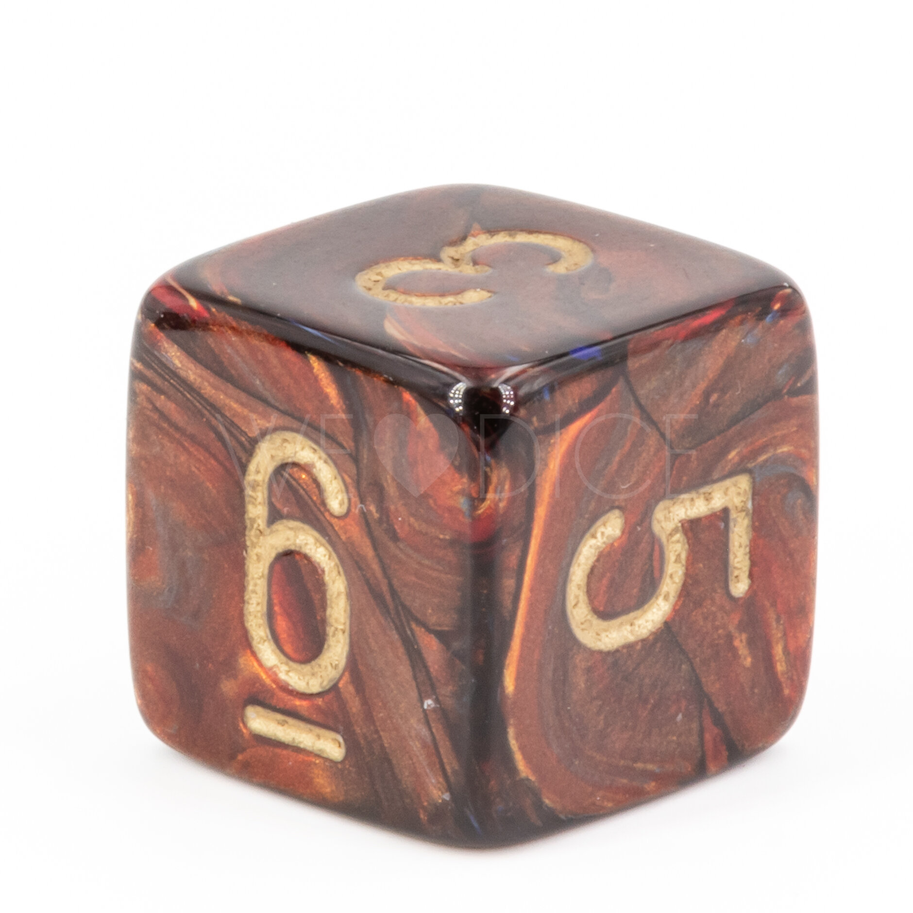 W6 Scarab® Blue Blood / Gold Mega-hedral™ 