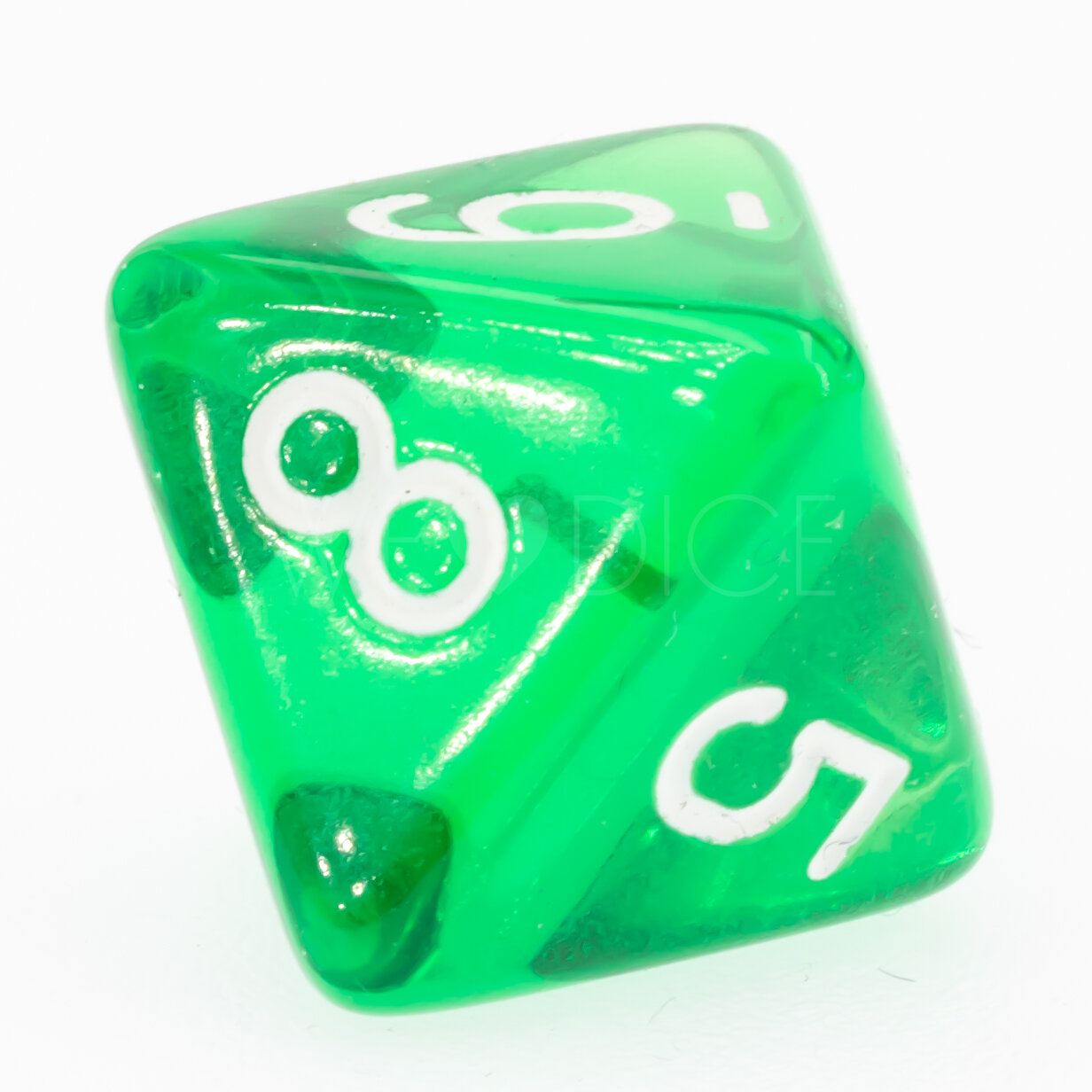 Transparent Grün / weiß  W8