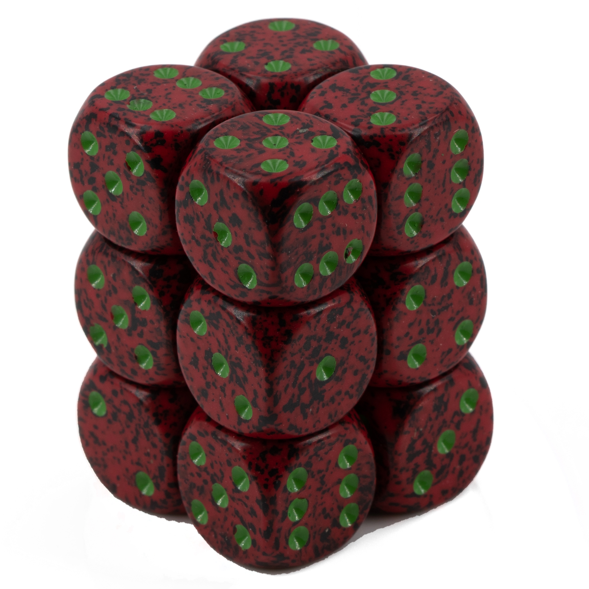 Speckled® Strawberry 16mm W6 Würfel Set (12 Würfel)