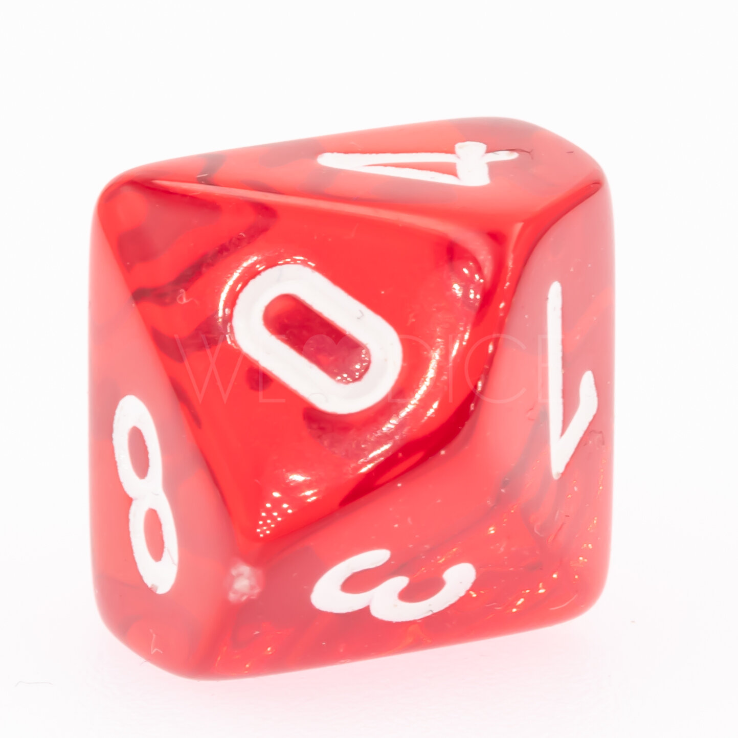 Transparent Rot / weiß  W10