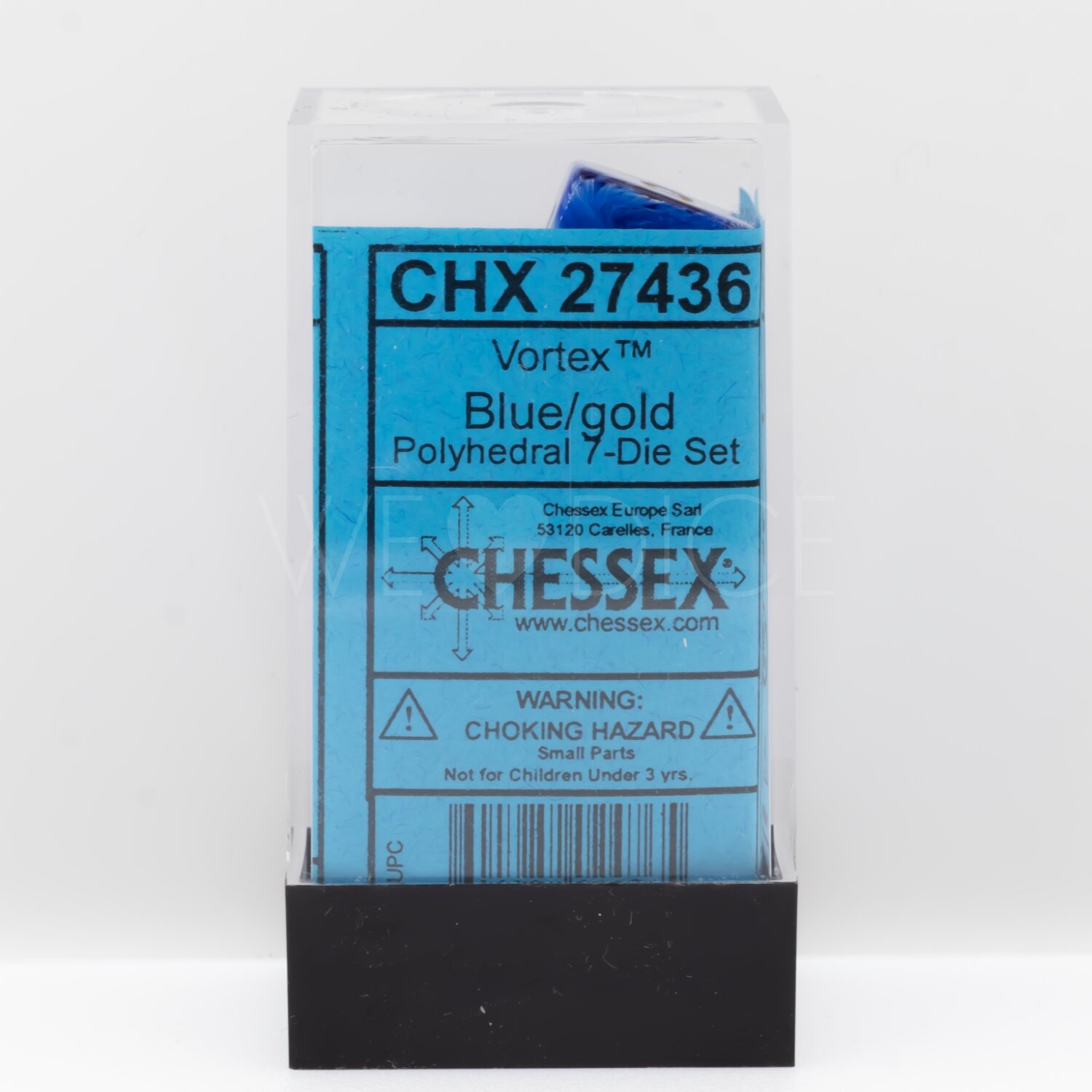 Vortex® Polyhedral Blau / Gold 7-Würfel Set