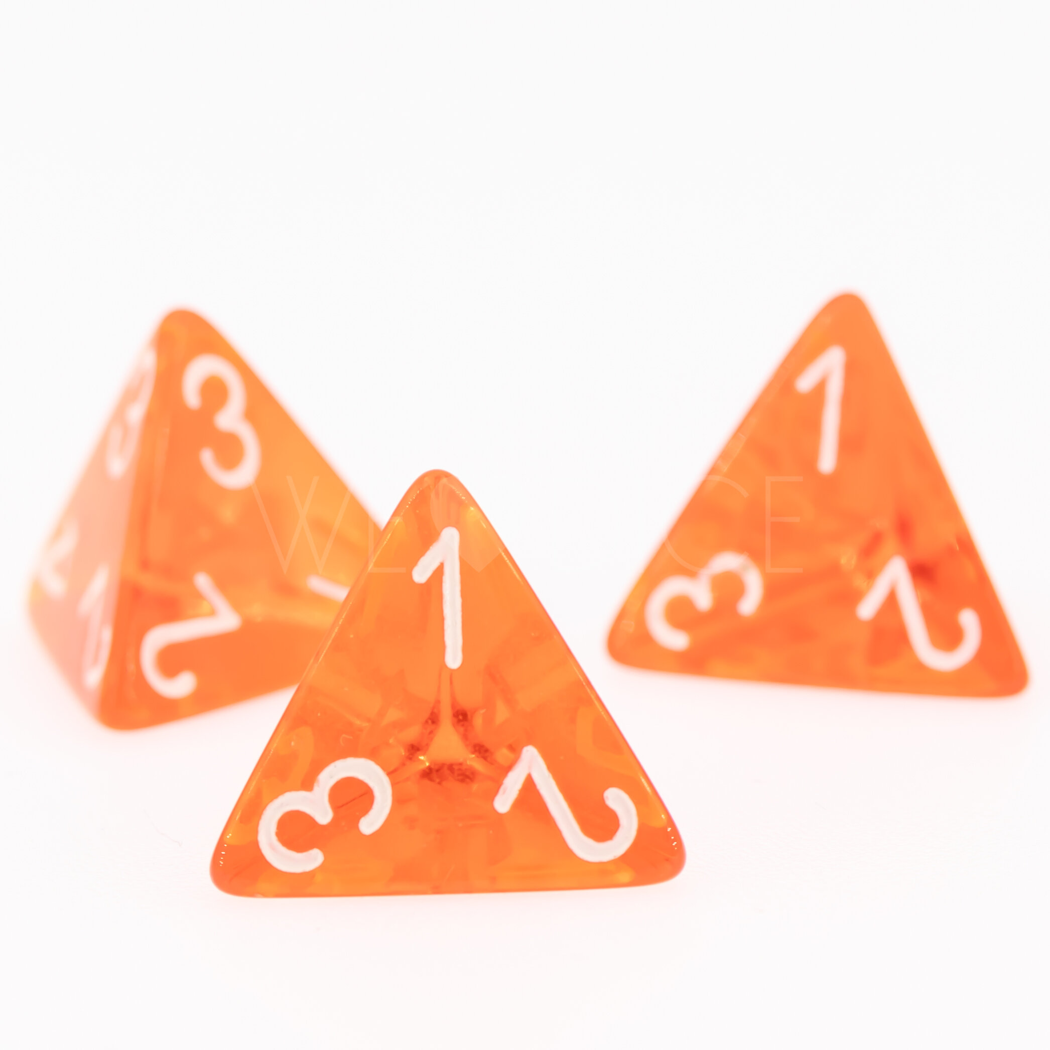 Transparent Orange / weiß  W4