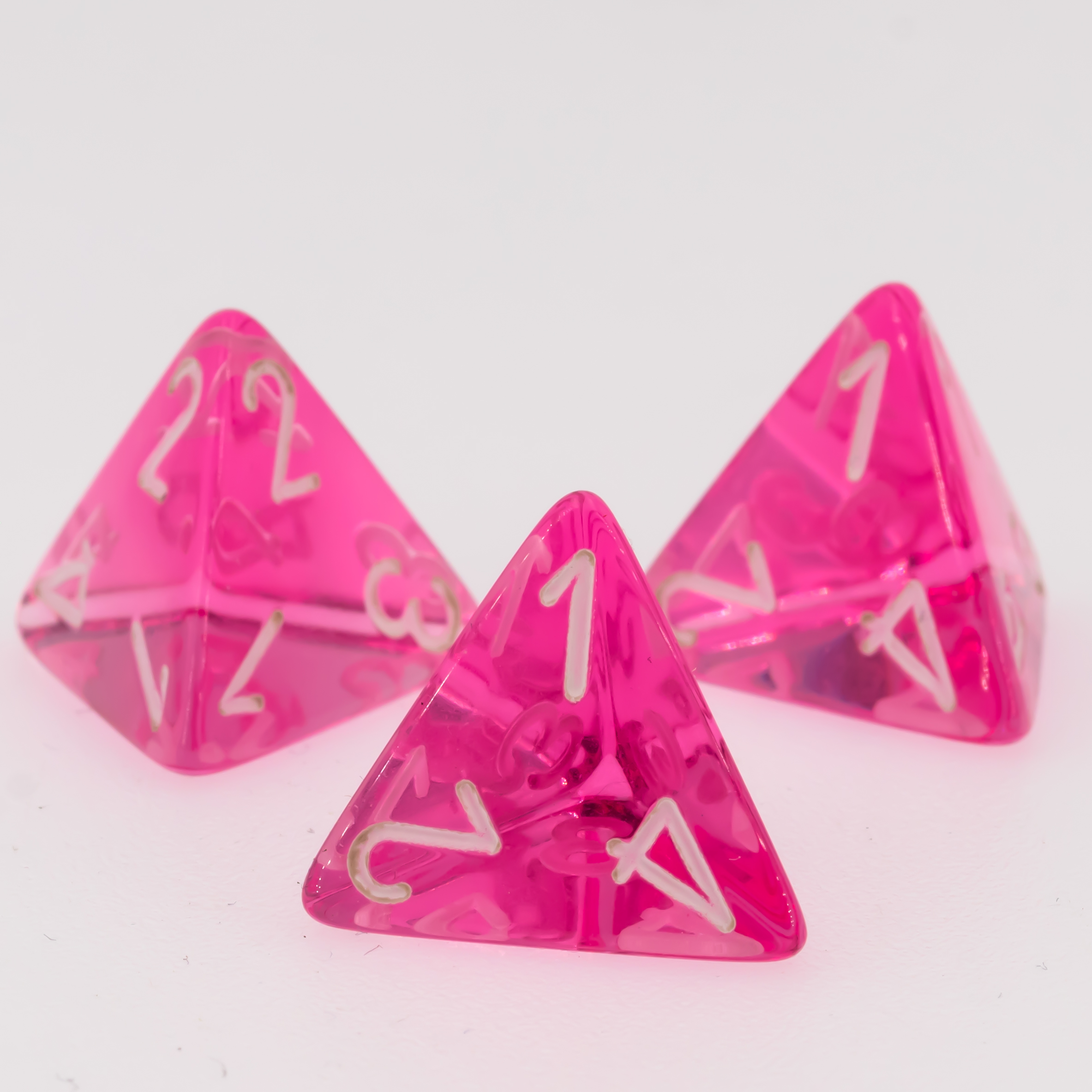 Transparent Rosa / weiß  W4