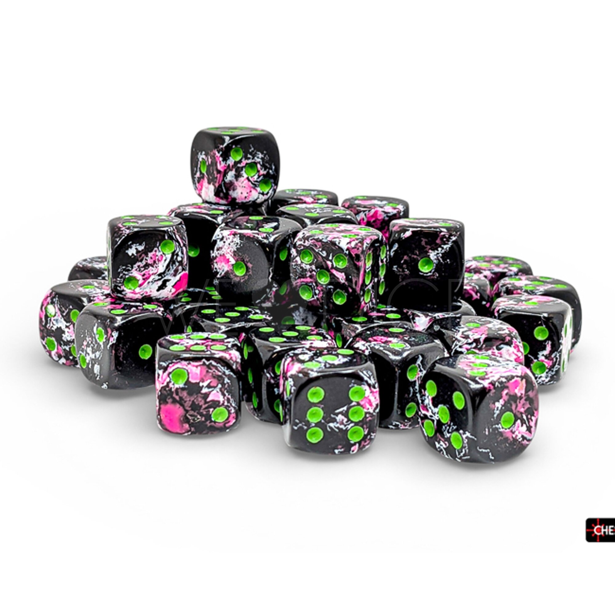 Brush™ Paintball™ / green 12mm W6 Würfel Set (36 Würfel)