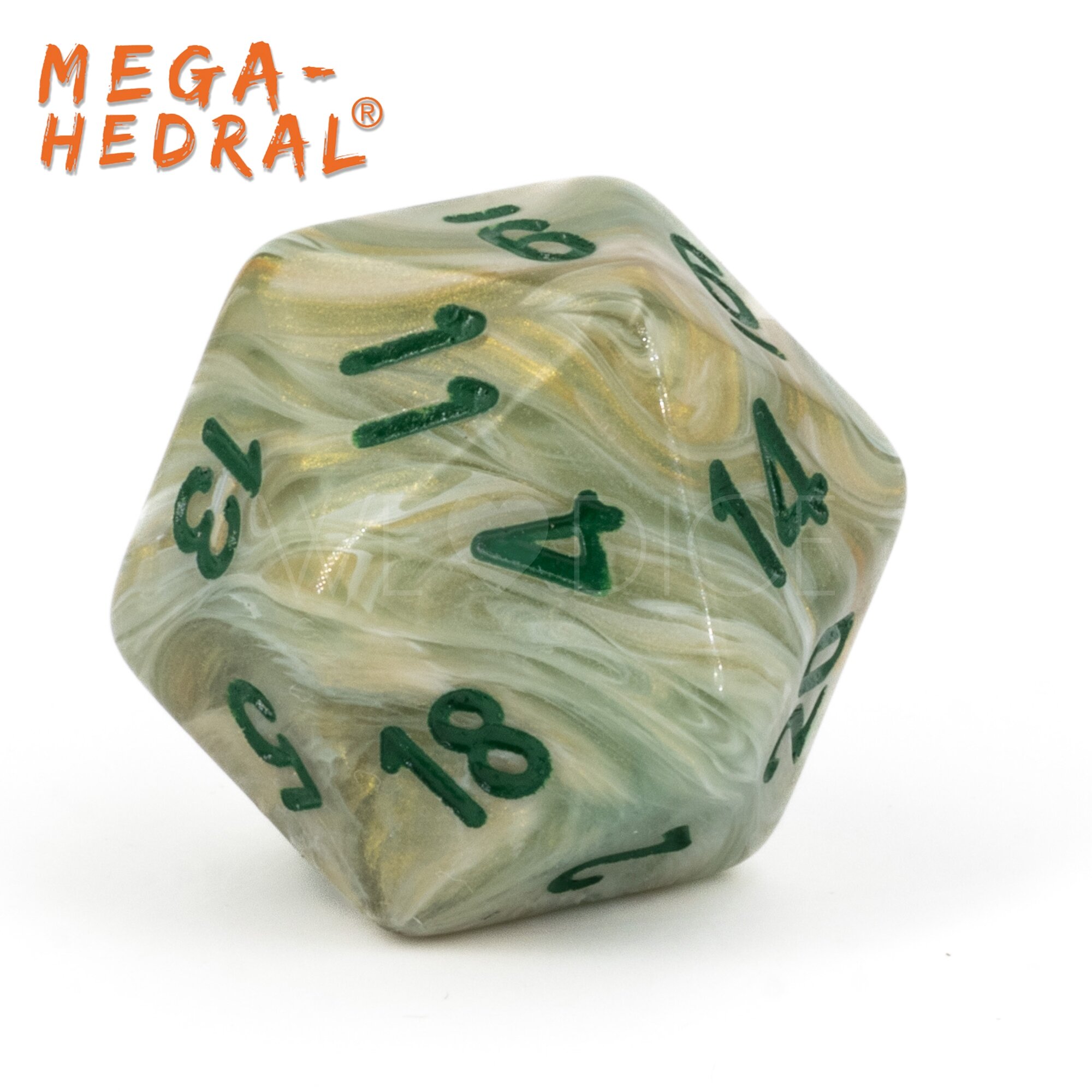 Marble  Grün / Dunkelgrün Mega-hedral™  W20 