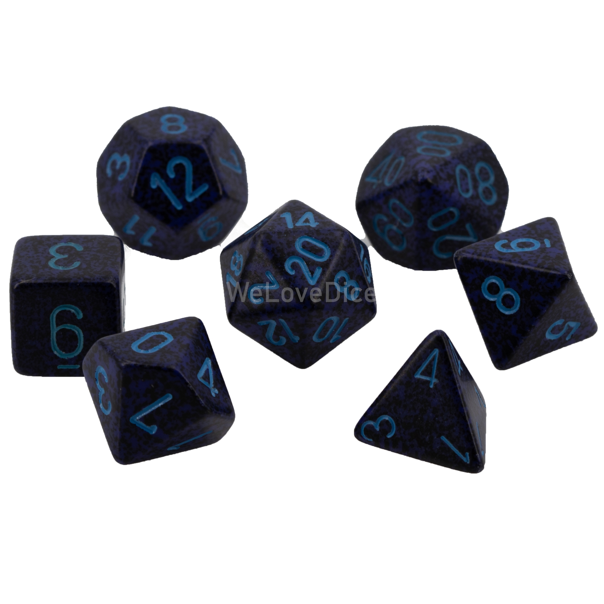 Speckled® Polyhedral Cobalt 7-Würfel Set
