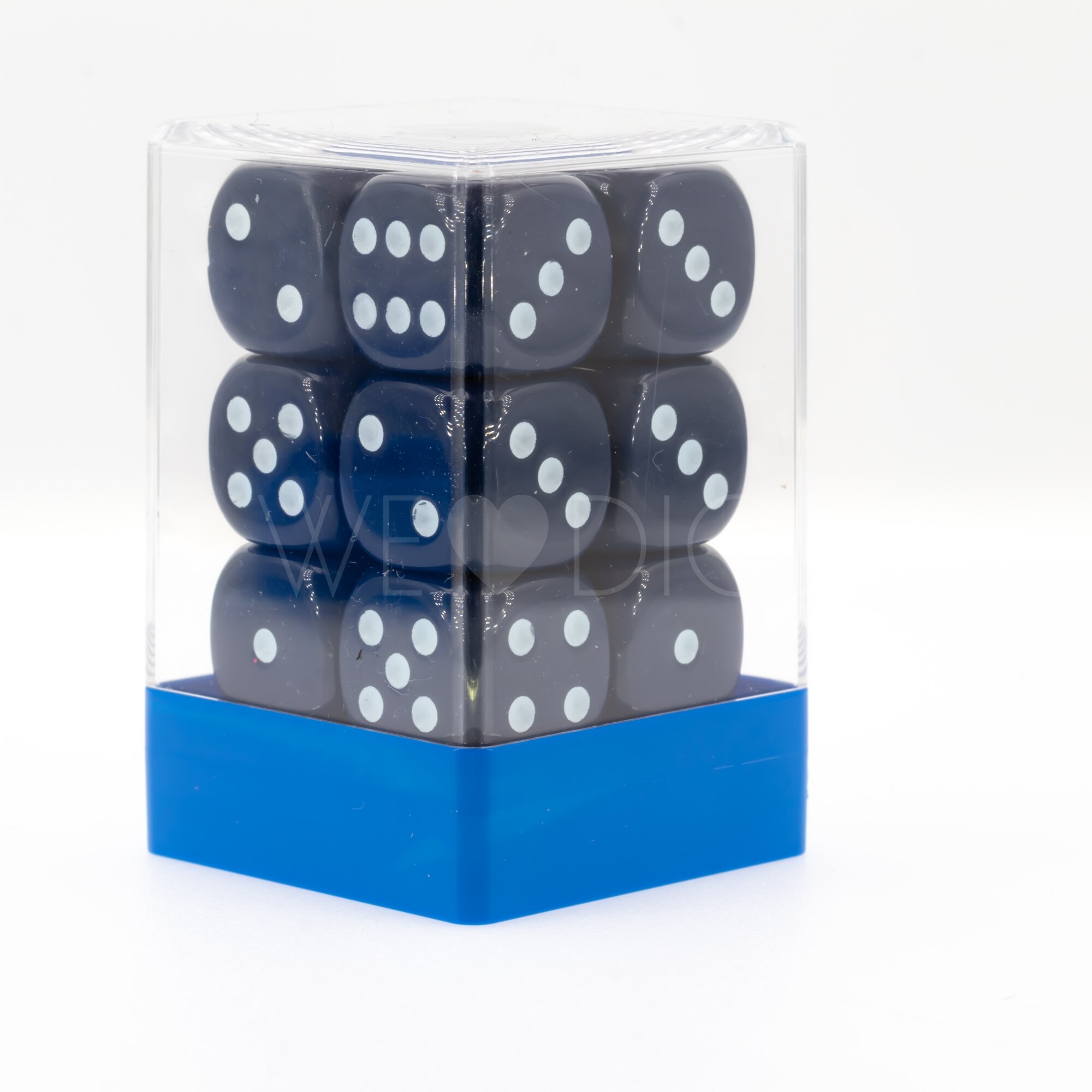 Satt dunkelblau / weiß 16mm W6 Set (12 Stück)