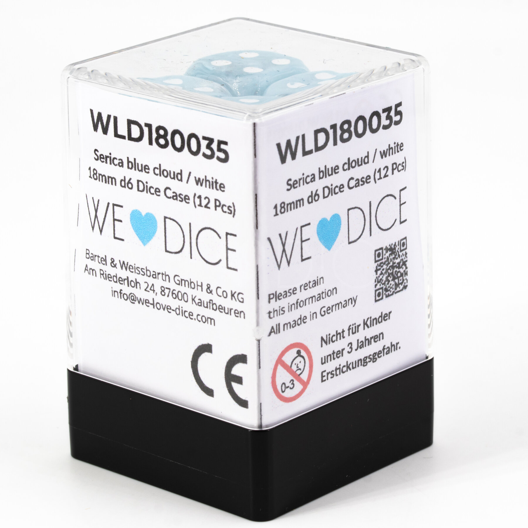 Serica Serica wolkenblau / weiß 18mm W6 Set (12 Stück)