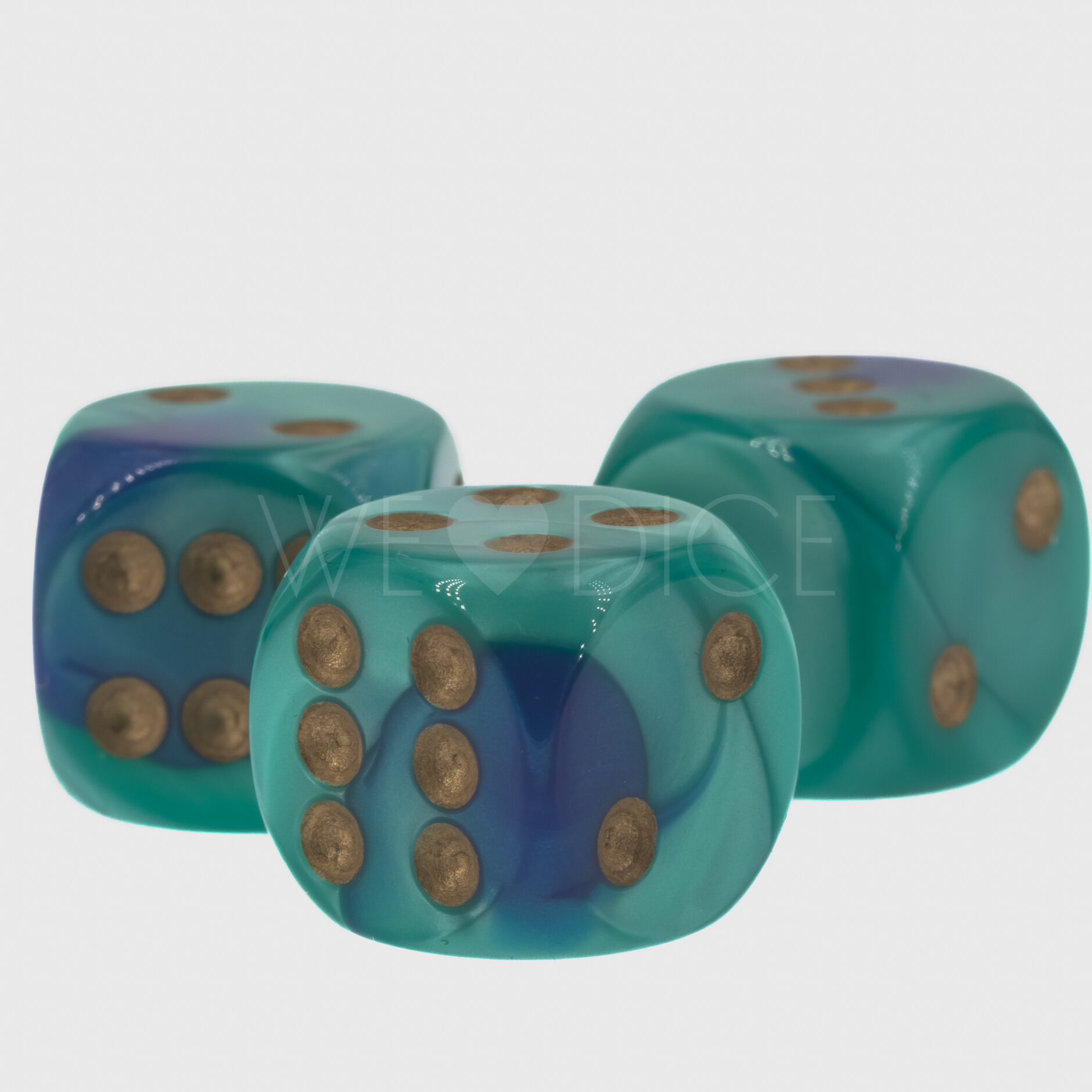 Gemini® Blau-Grün / gold 16mm 