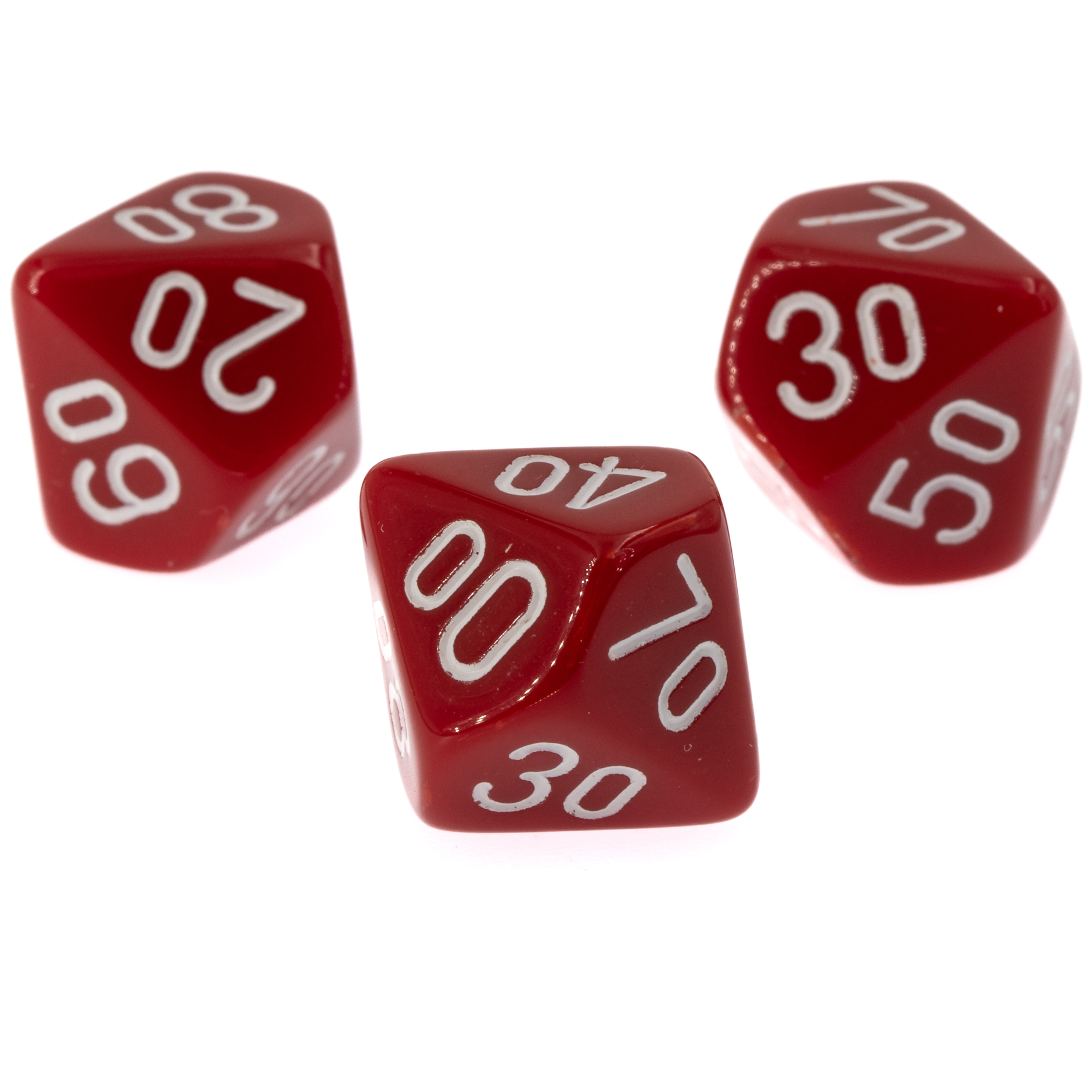 W% Würfel in rot / weiß Satt