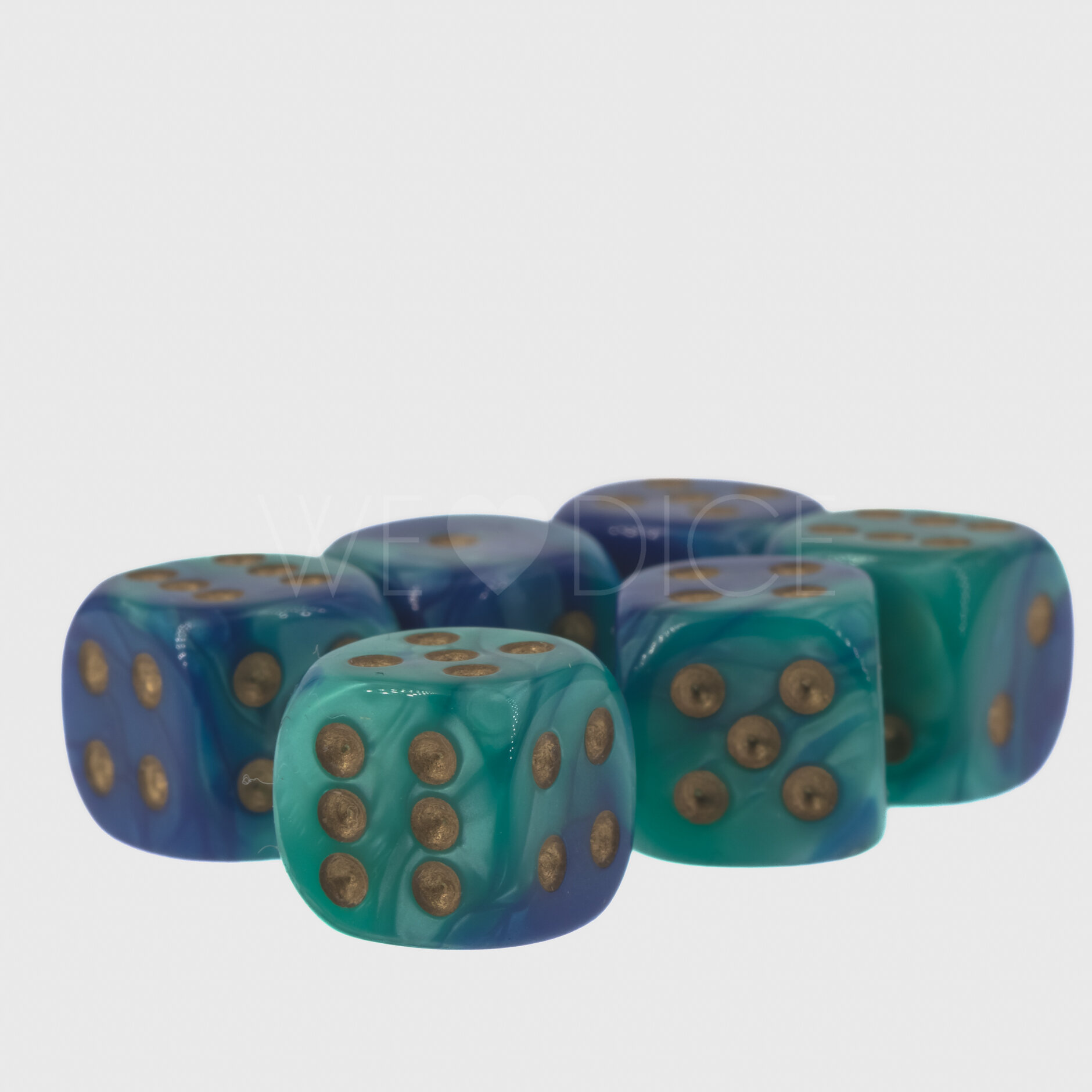 Gemini® Blau-Grün / gold 16mm 