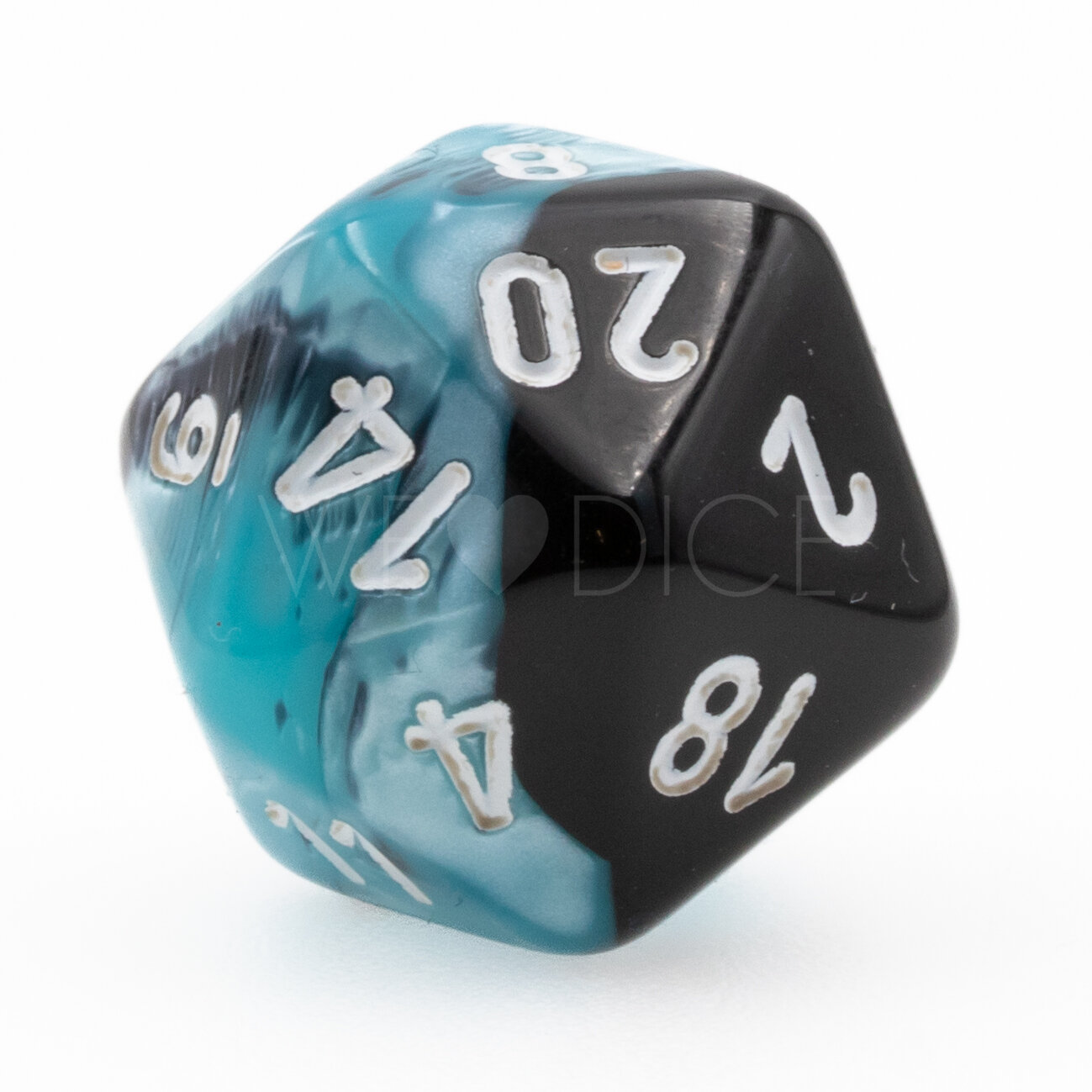 Gemini® Black-Shell / white  D20 