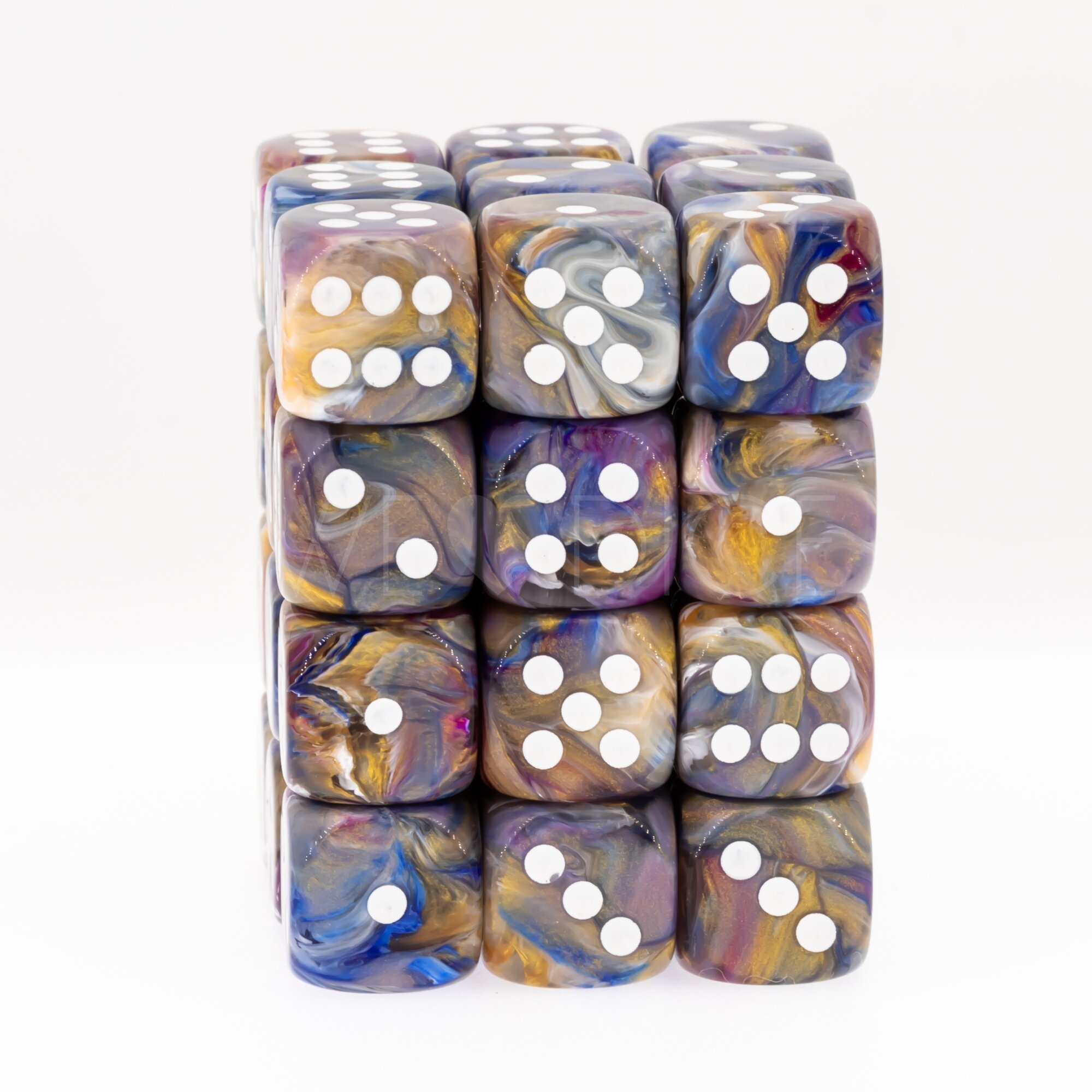 Festive® Circus / Schwarz 12mm W6 Würfel Set (36 Würfel)