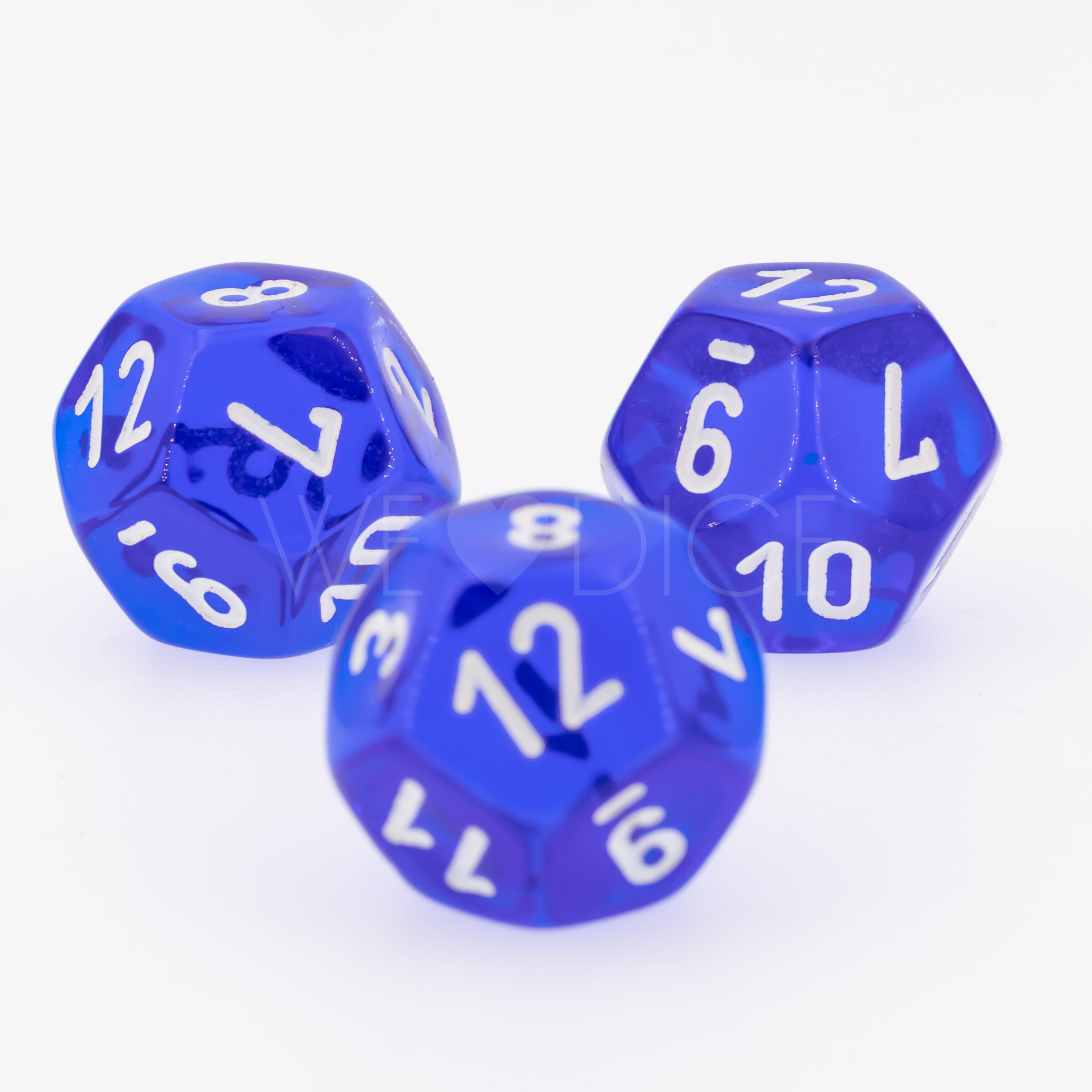 Transparent Blau / weiß  W12