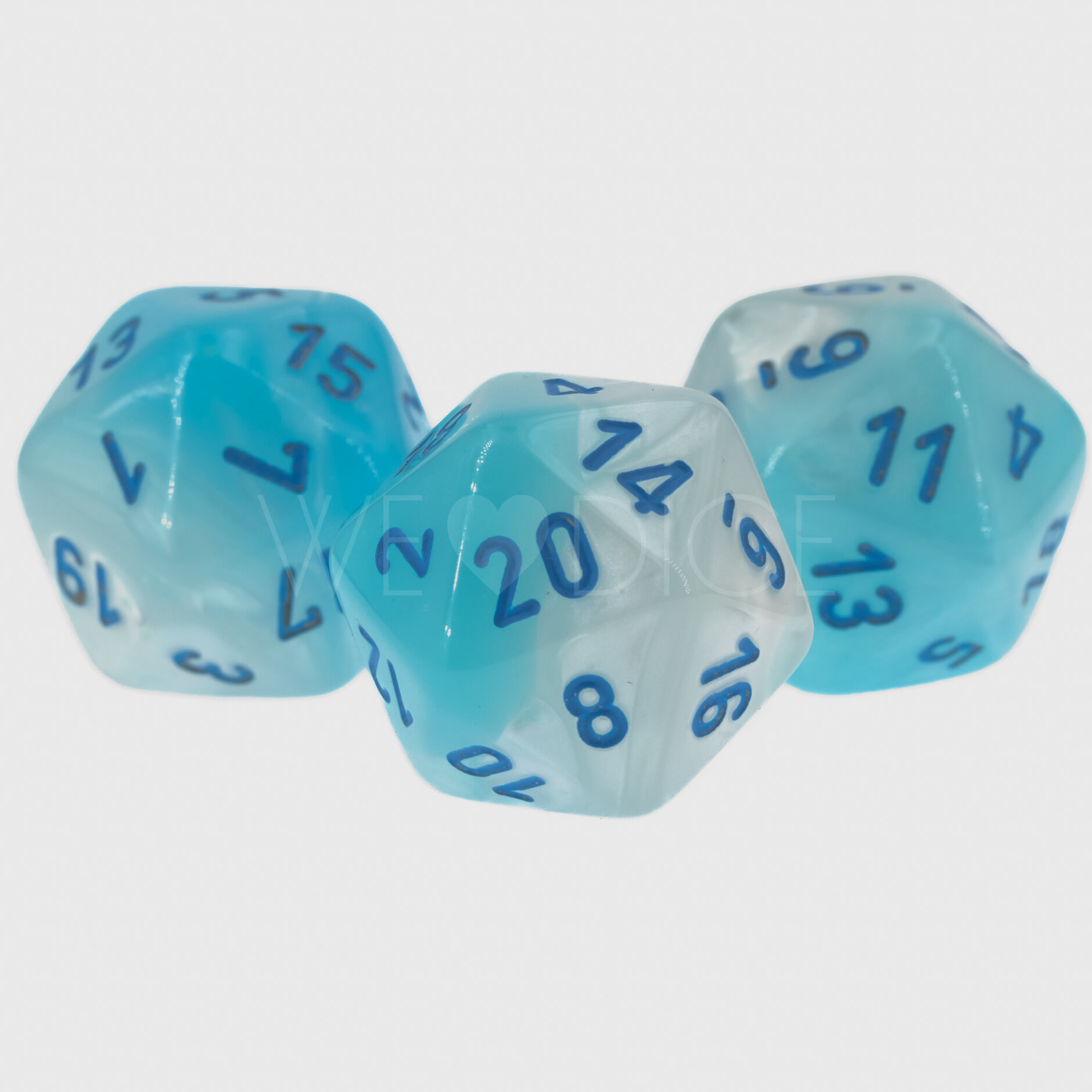 Gemini® Perltürkis-weiß / blau  W20 