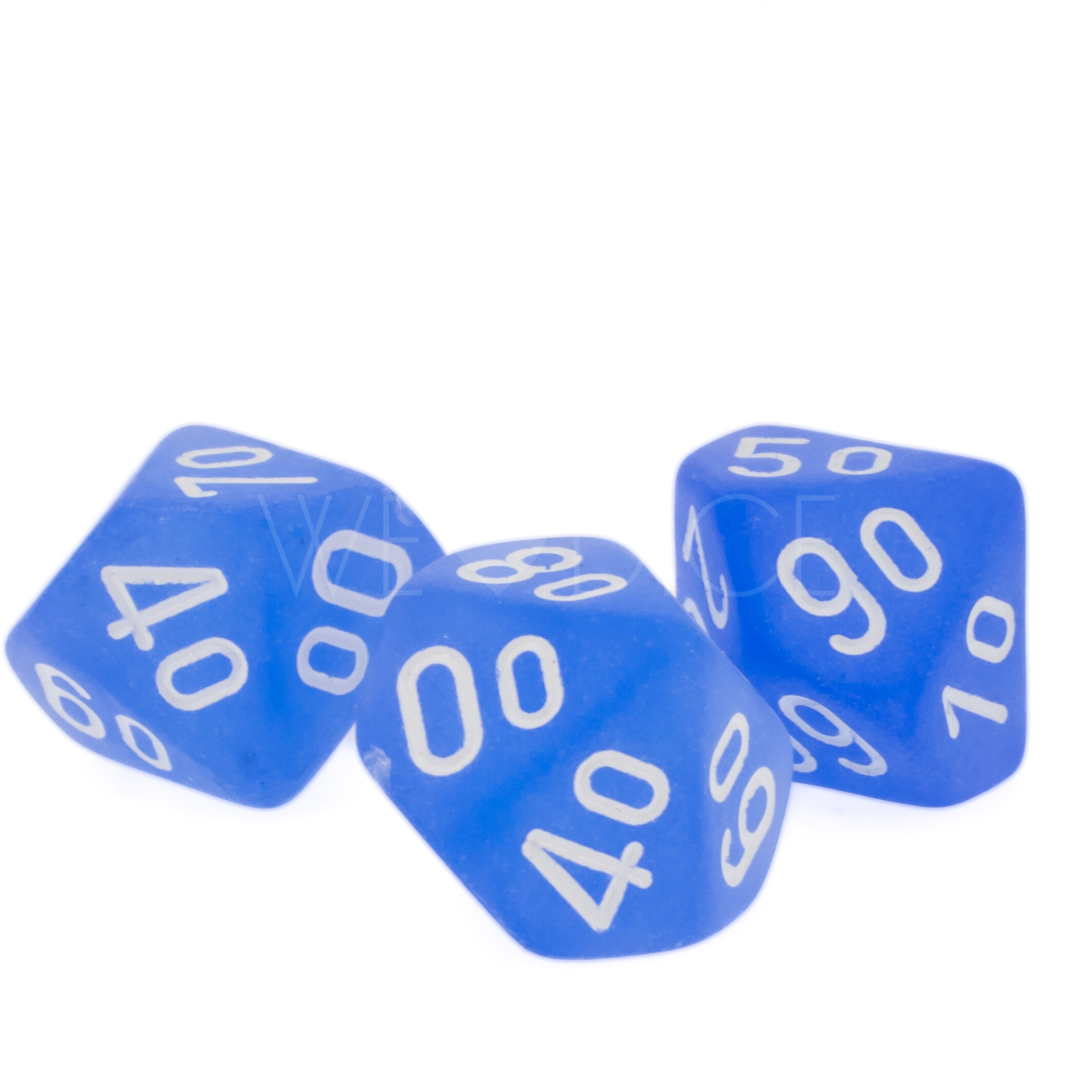 Frosted Blue / white  D% 