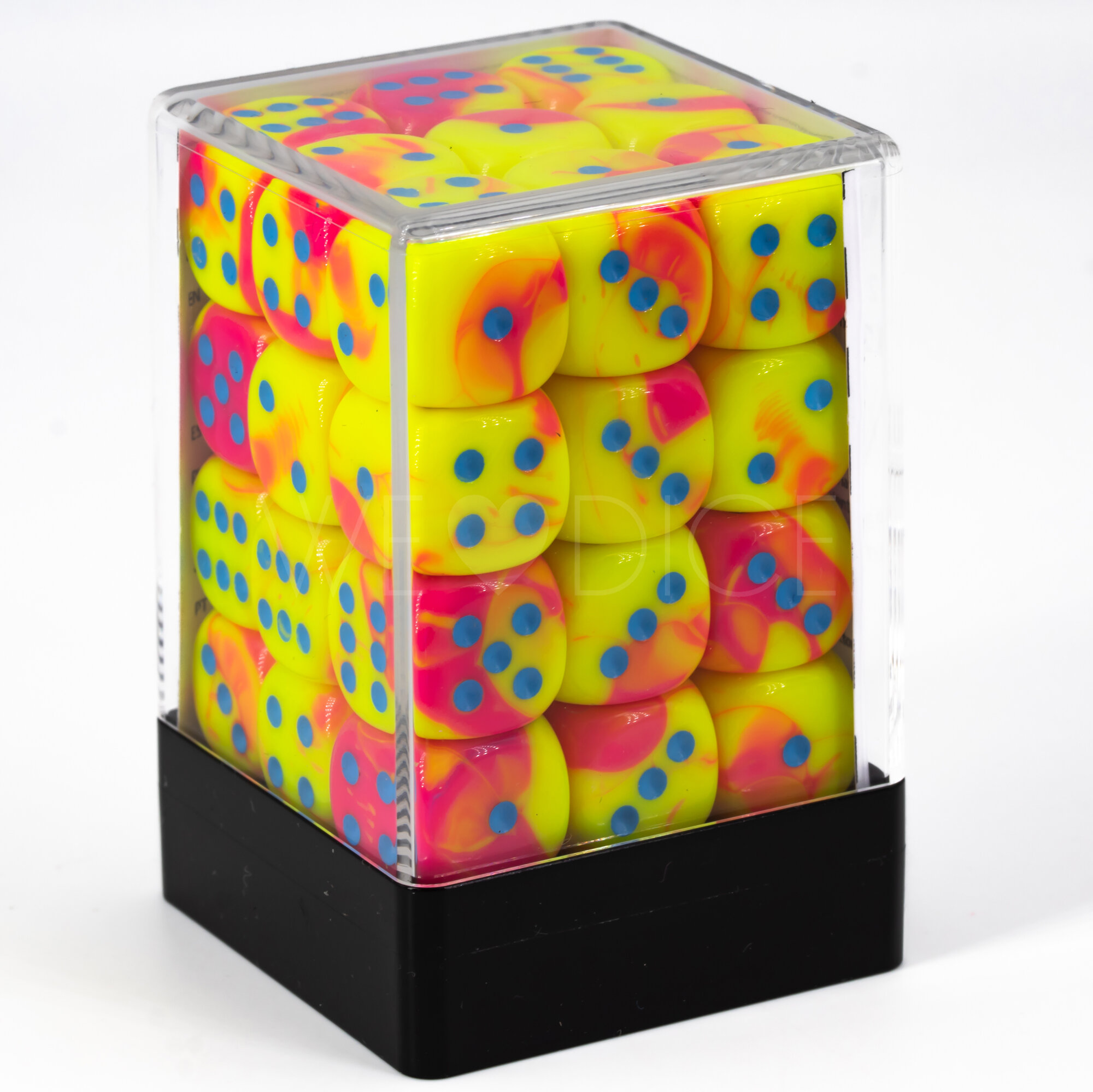 2Ton pink-gelb / blau 12mm W6 Set (36 Stück)