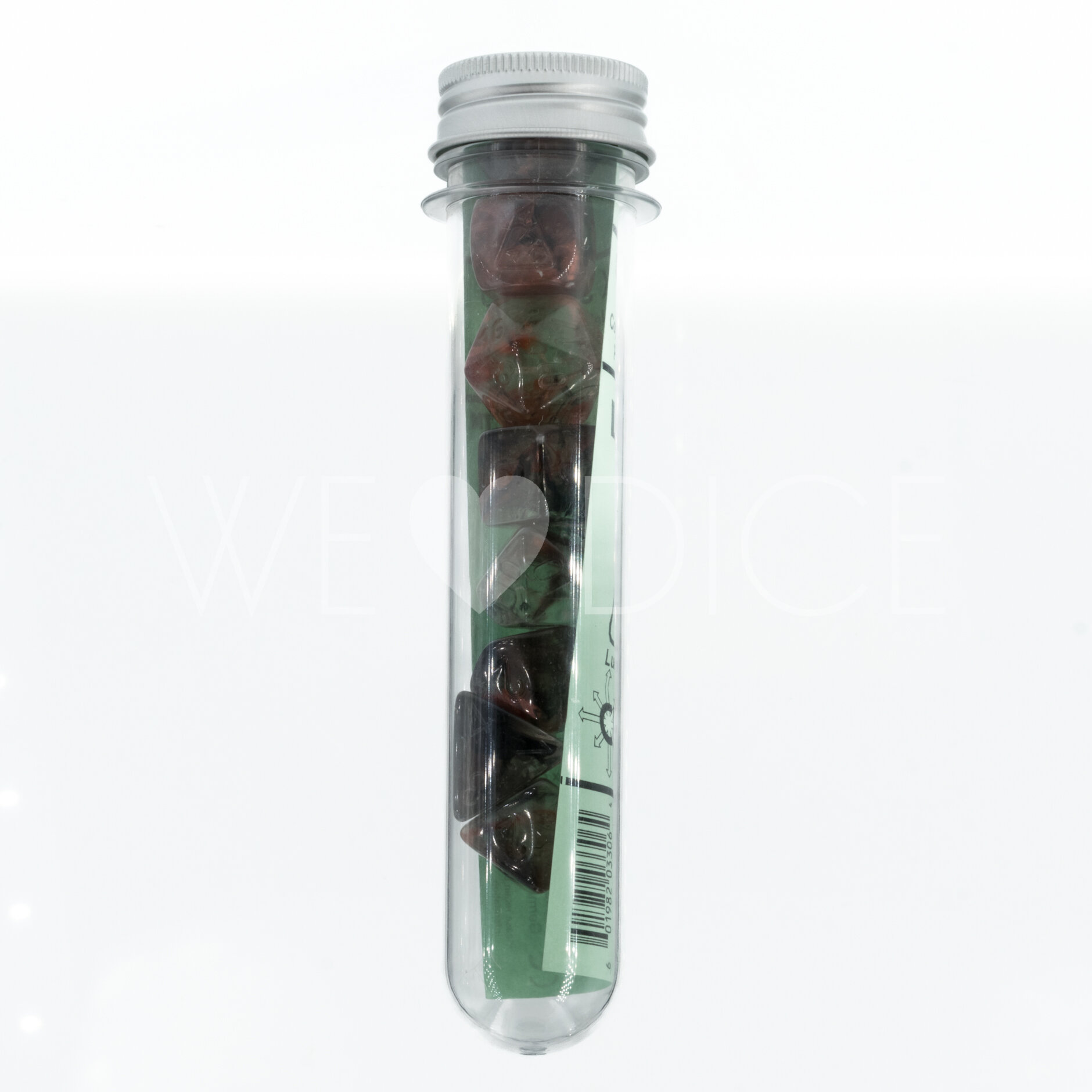LabDice Nebula®, Luminary™ Copper Matrix Unpainted  Set 8 Stück