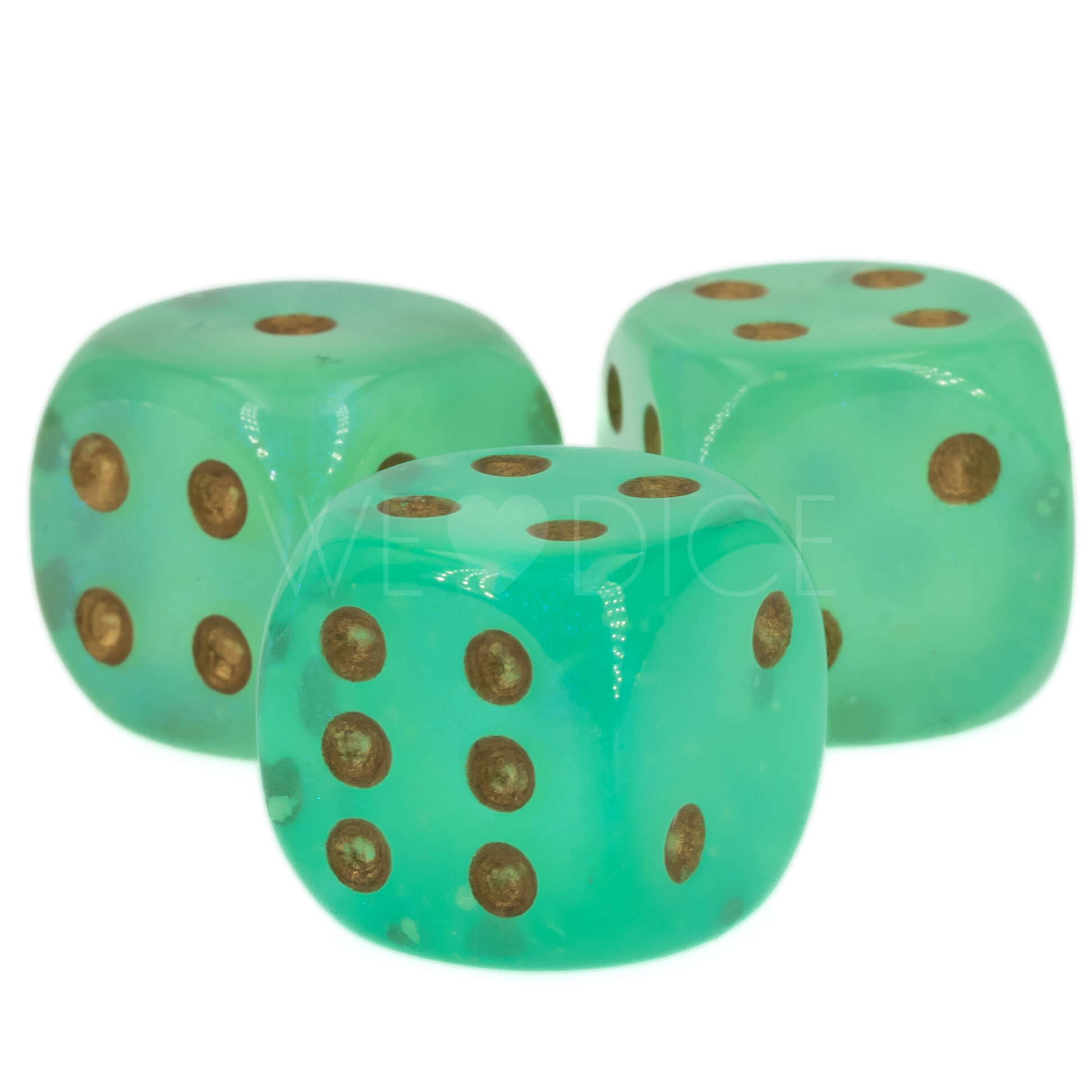 Borealis® hellgrün / gold 16mm 