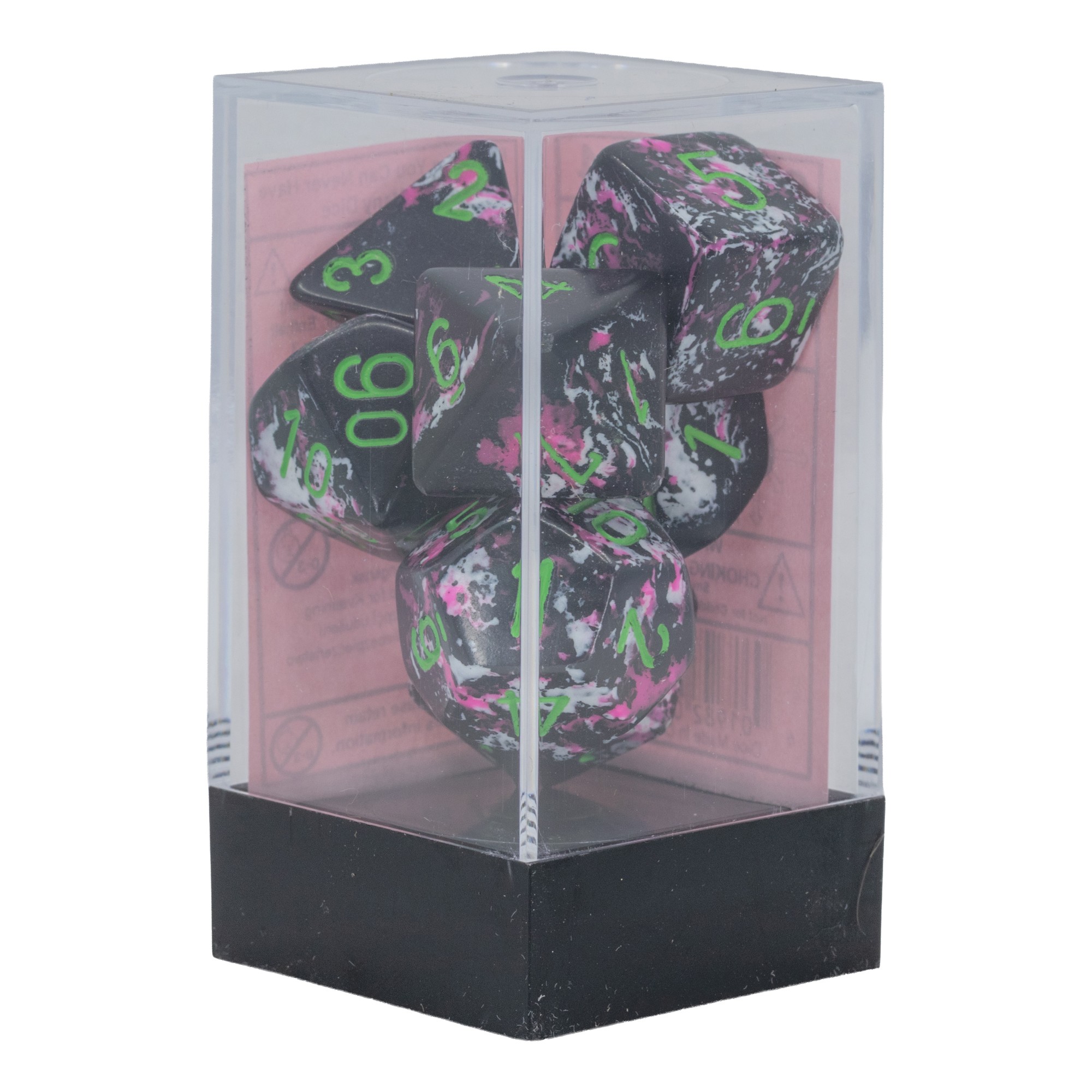 Brush™ Polyhedral Paintball™ / green 7-Würfel Set