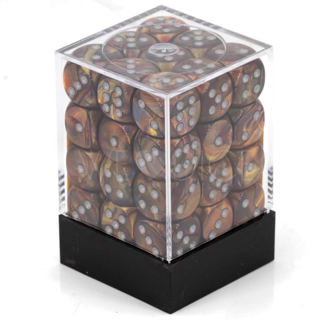 Lustrous  Gold / silber 12mm W6 Würfel Set (36 Würfel)