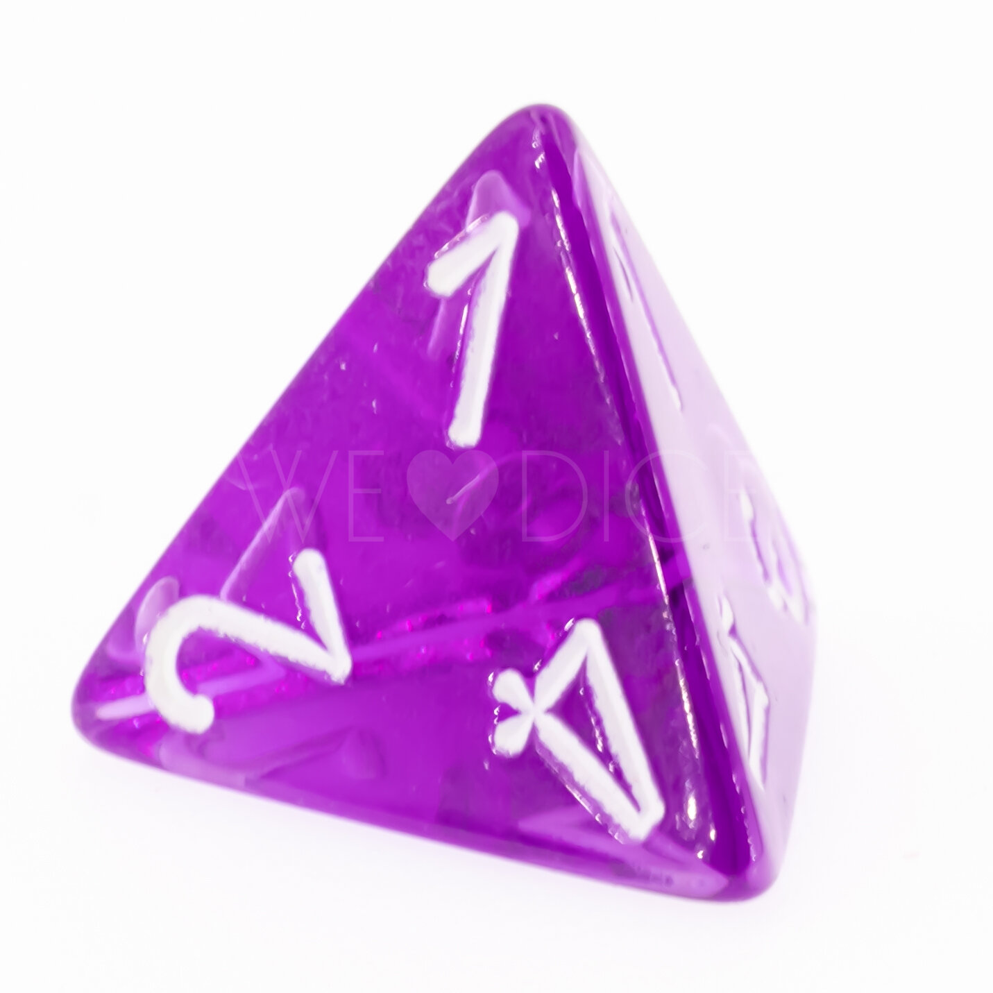 Transparent Lila / weiß  W4