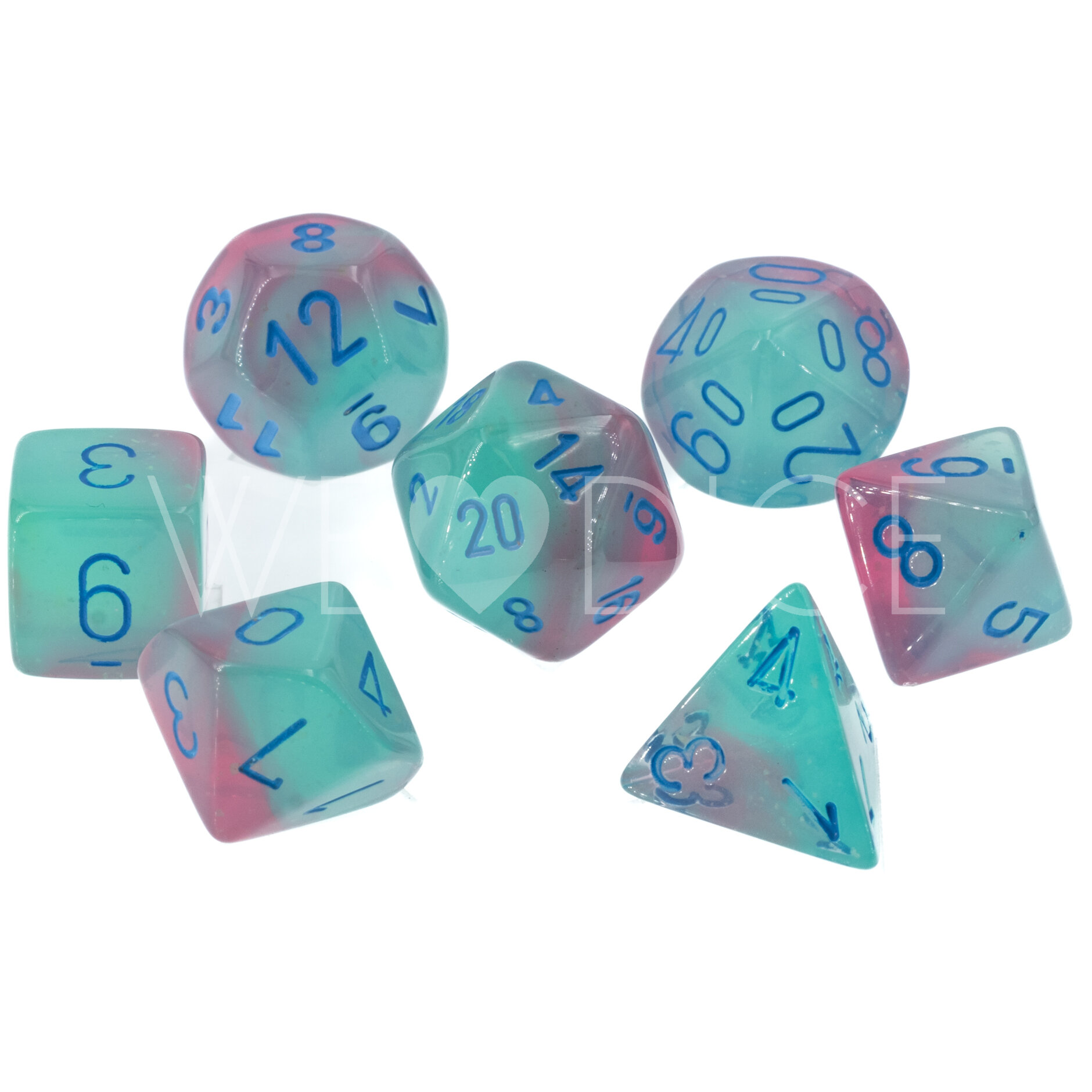 LabDice Gemini®, Luminary™ Gel Grün-Rosa / blau   Set 7 Stück