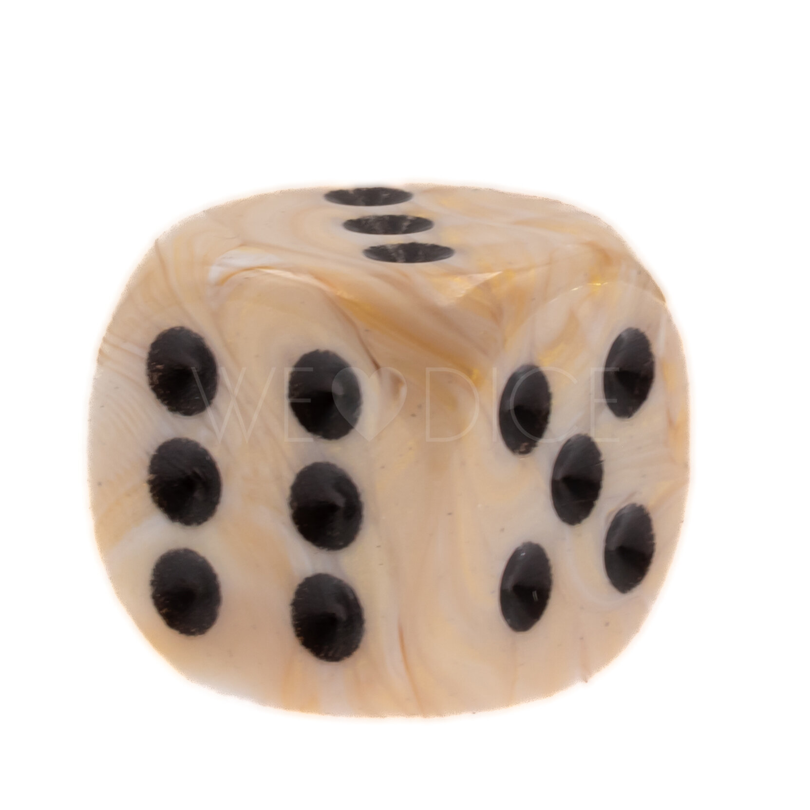 Marble  Elfenbein / Schwarz 16mm