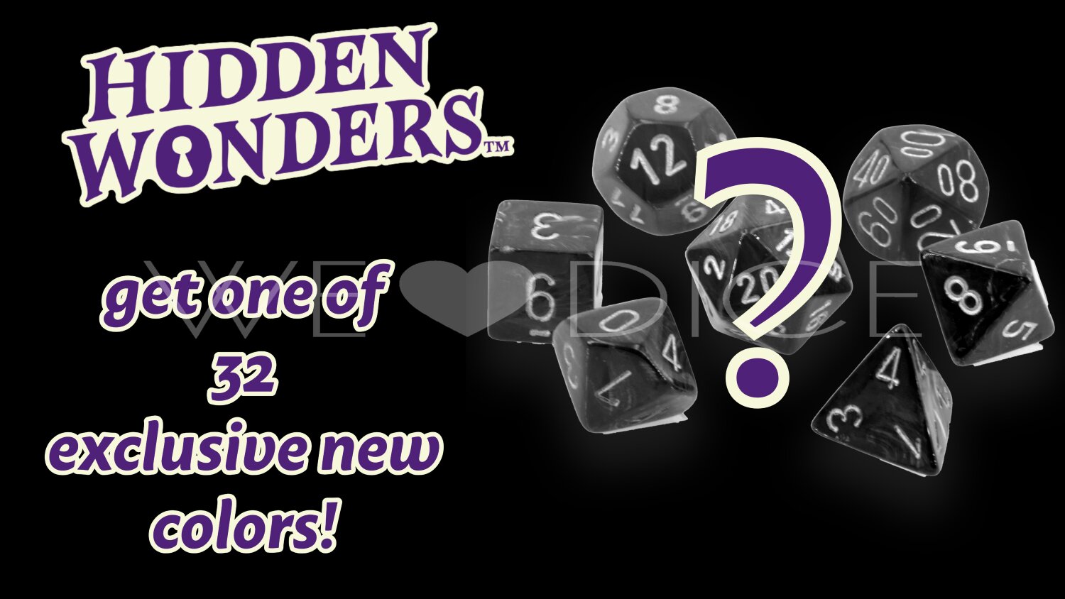 Hidden Wonders™ Assorted 7-Die Polyhedral Set