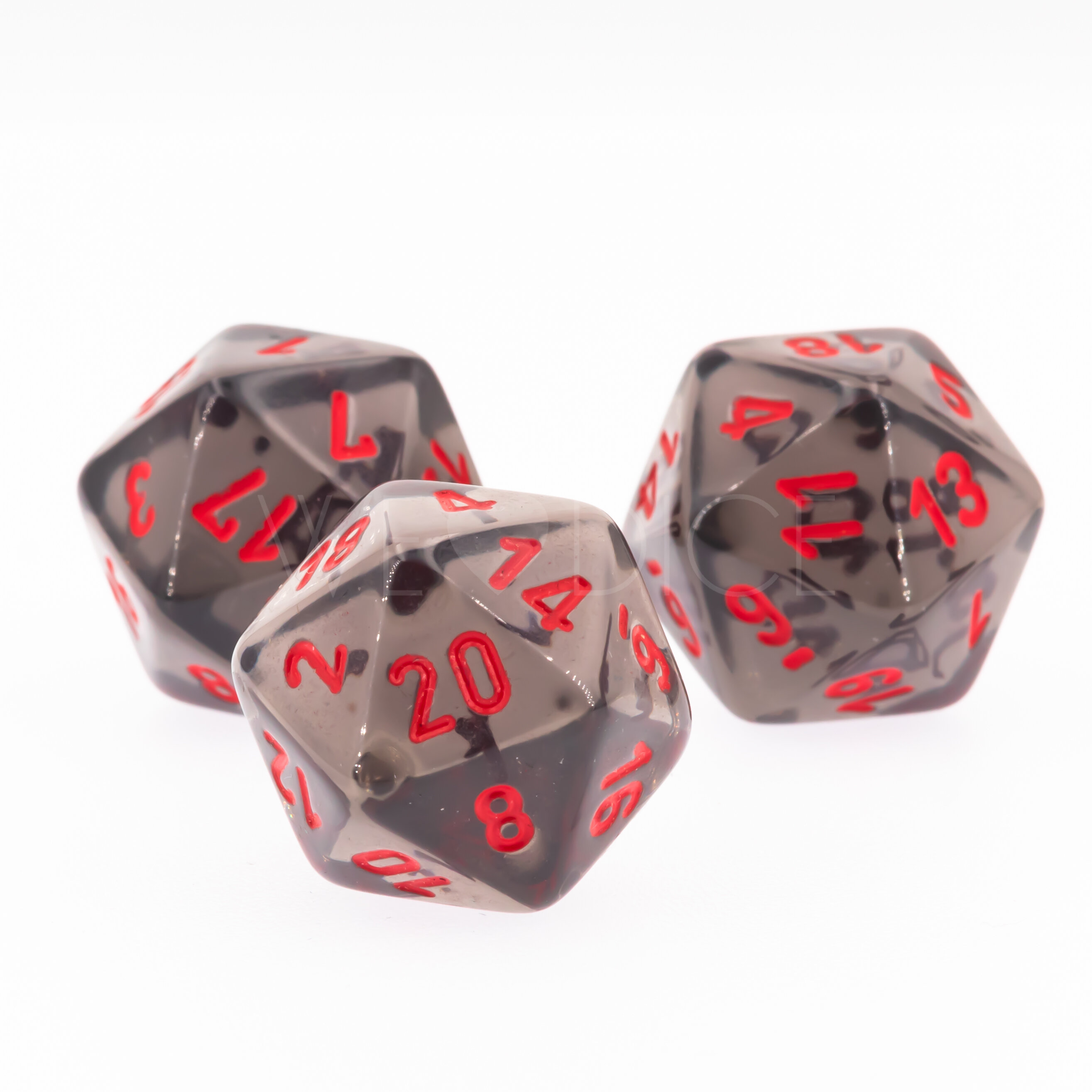 Transparent Rauch / rot  W20