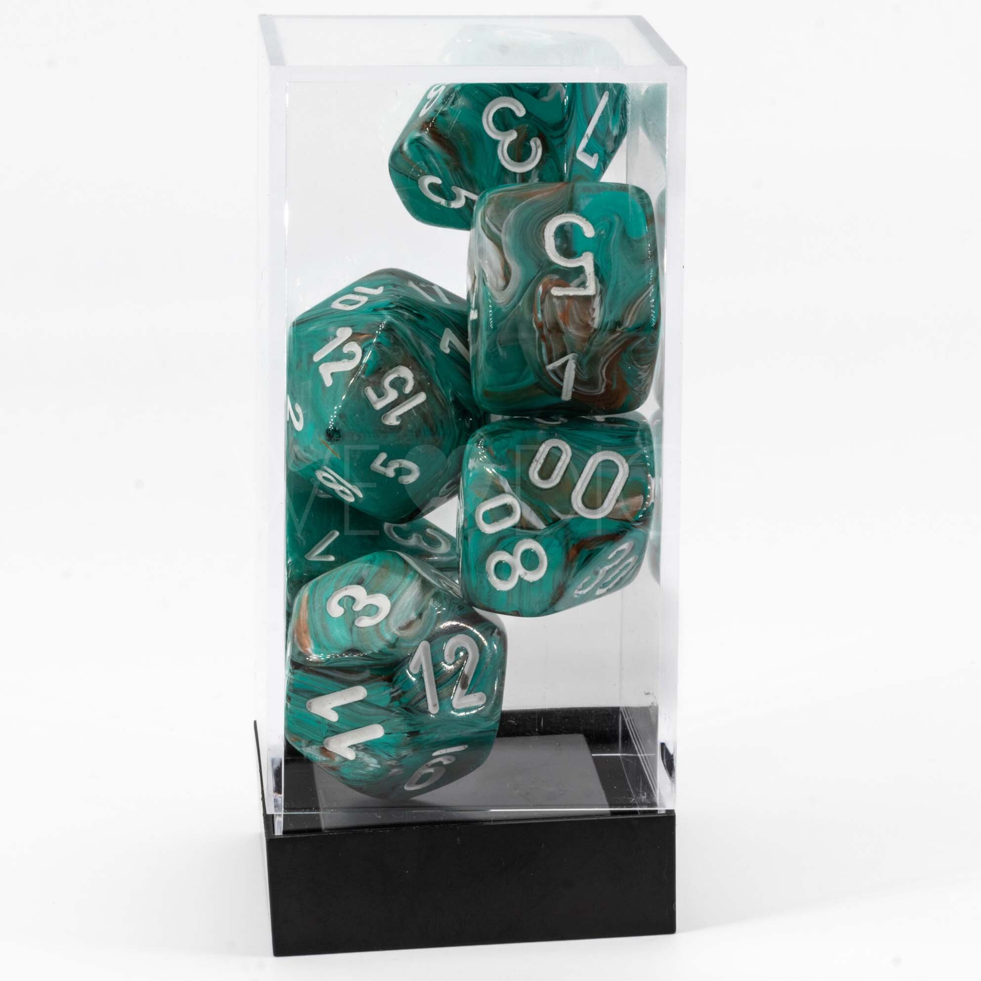 marble Mega-hedral™  Polyhedral Oxi-Copper™ w/white 7-DieSet