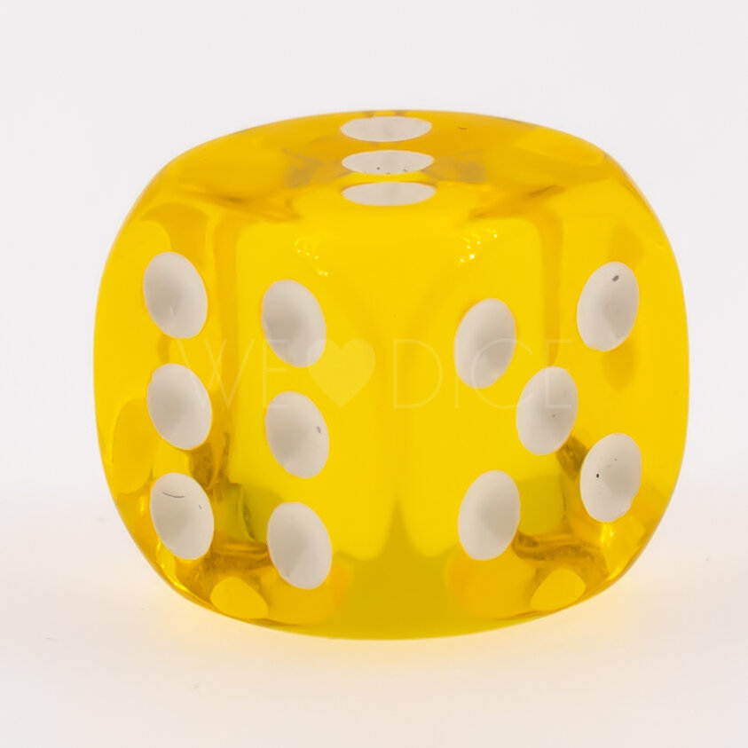 Transparent Gelb / weiß 16mm