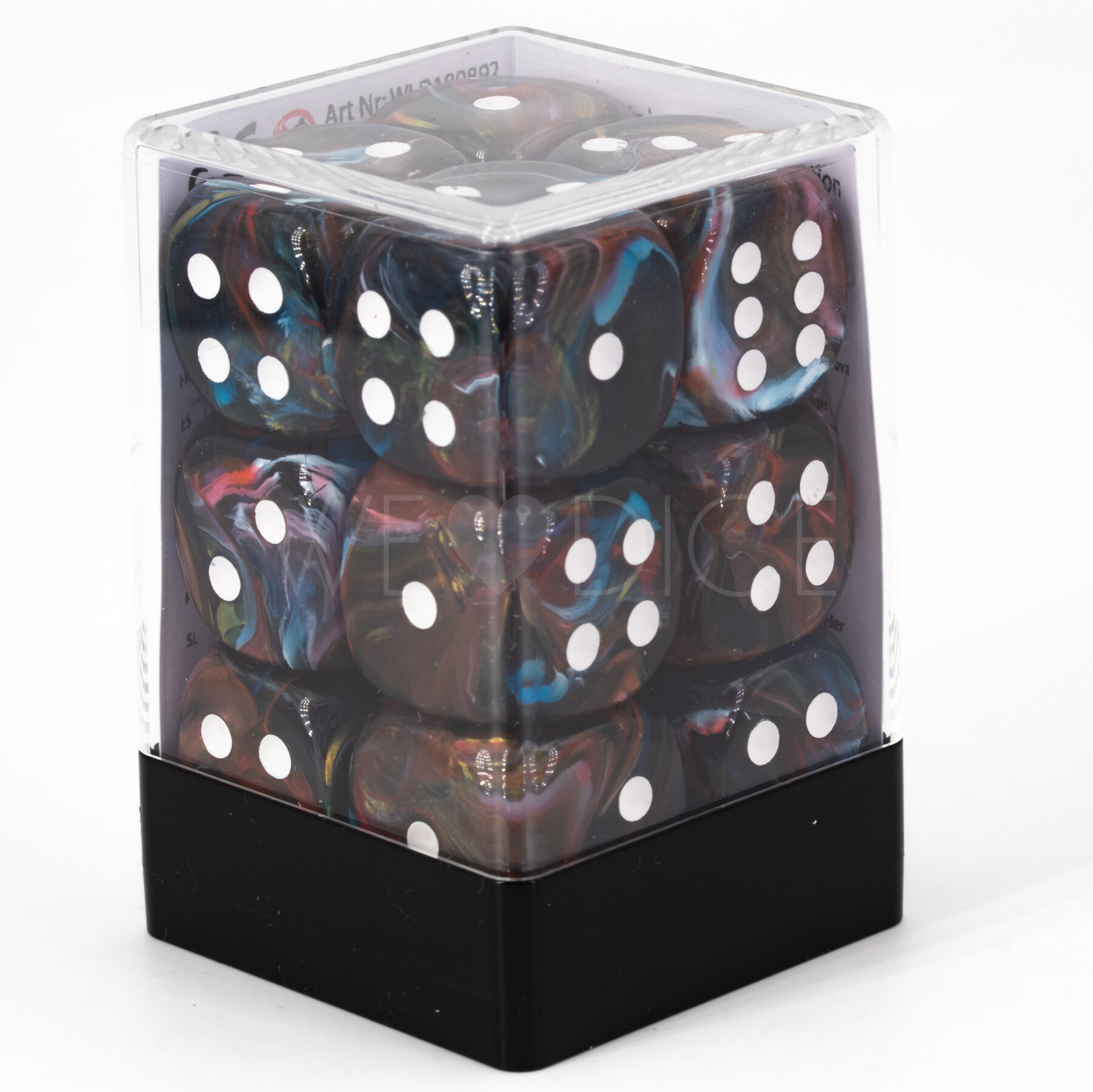 Sturmstein braun / weiß 18mm W6 Set (12 Stück)