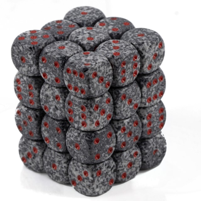 Speckled® Granite 12mm W6 Würfel Set (36 Würfel)