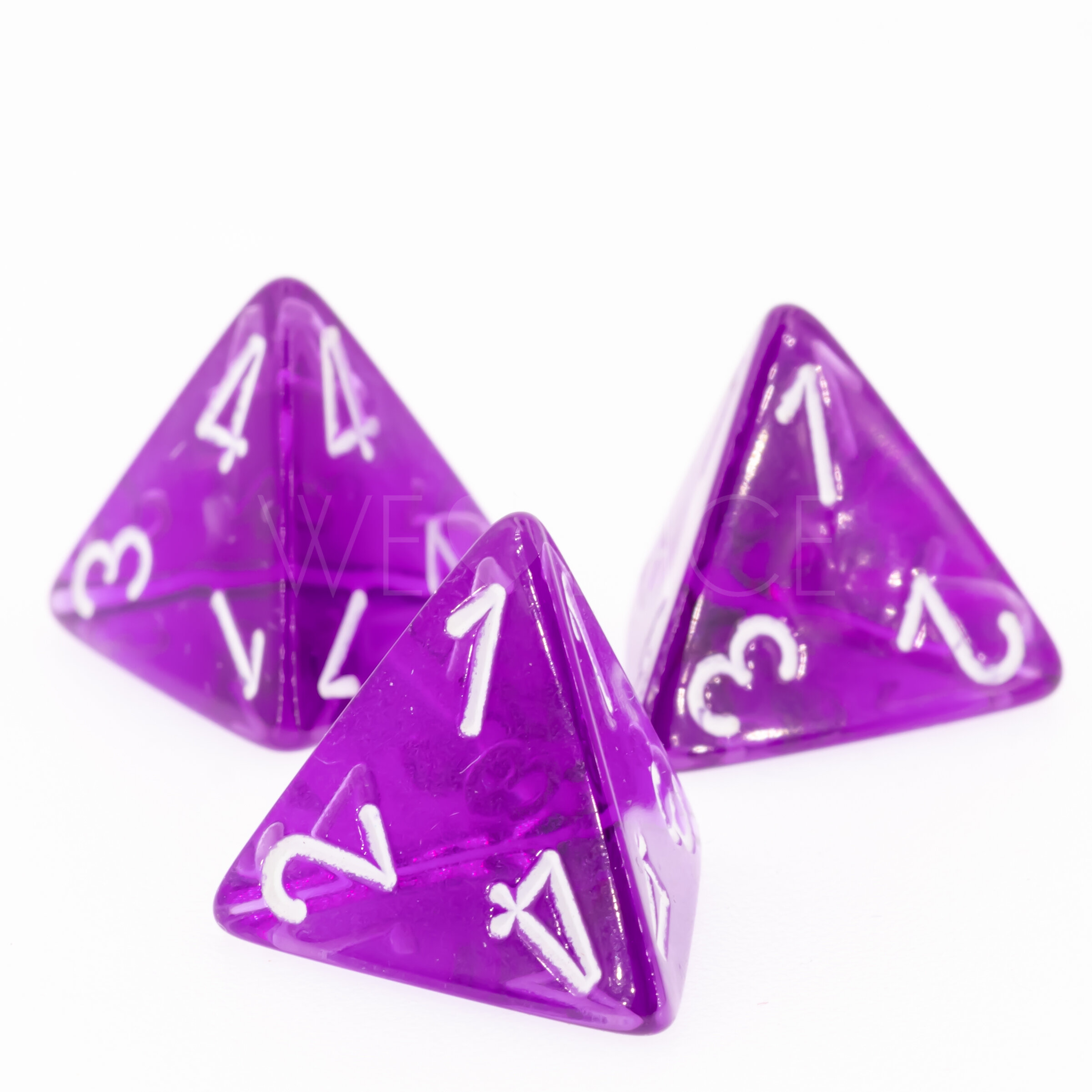 Transparent Lila / weiß  W4