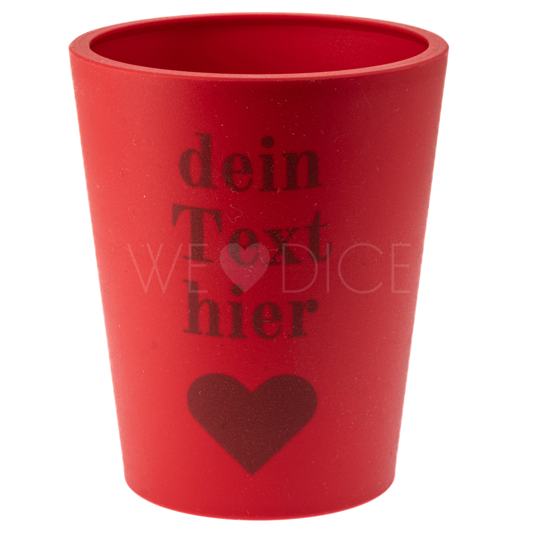 Dein Personalisierter - Dice Cup flex - Würfelbecher in rot